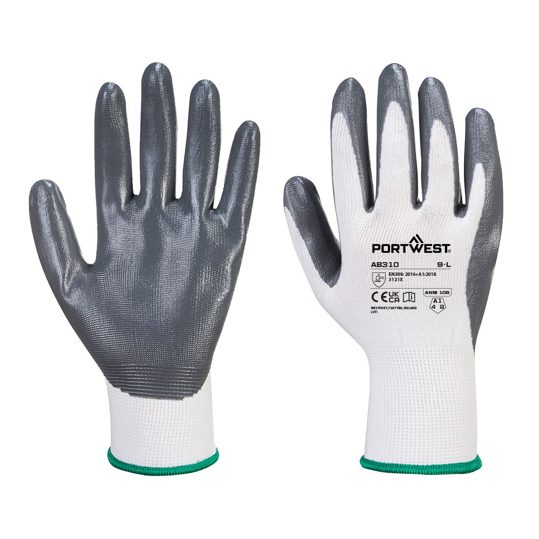 Portwest Grip 13 Nitril Essentieel Multipack Handschoenen (Pk 12)
