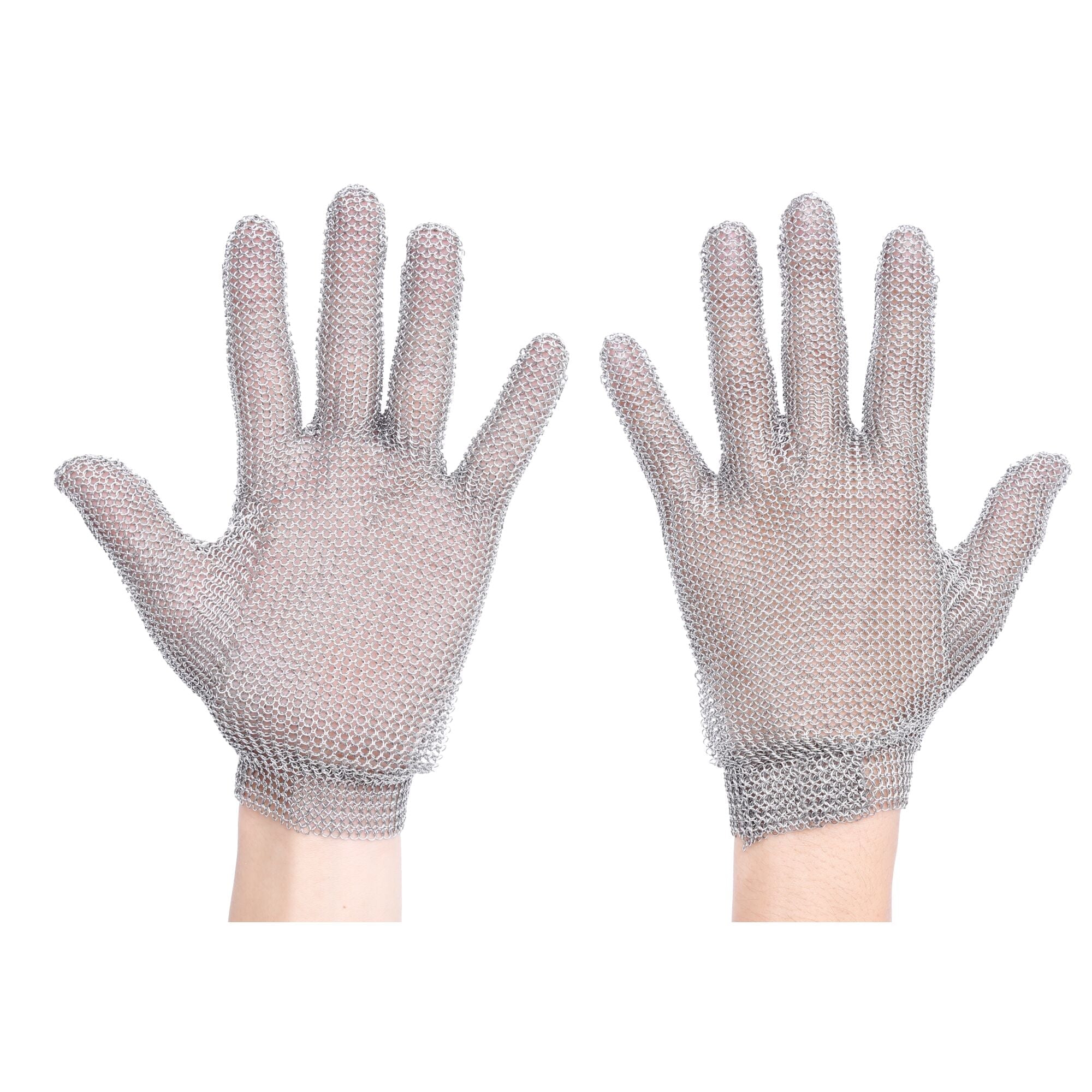 Maliënkolder handschoen - Zilver