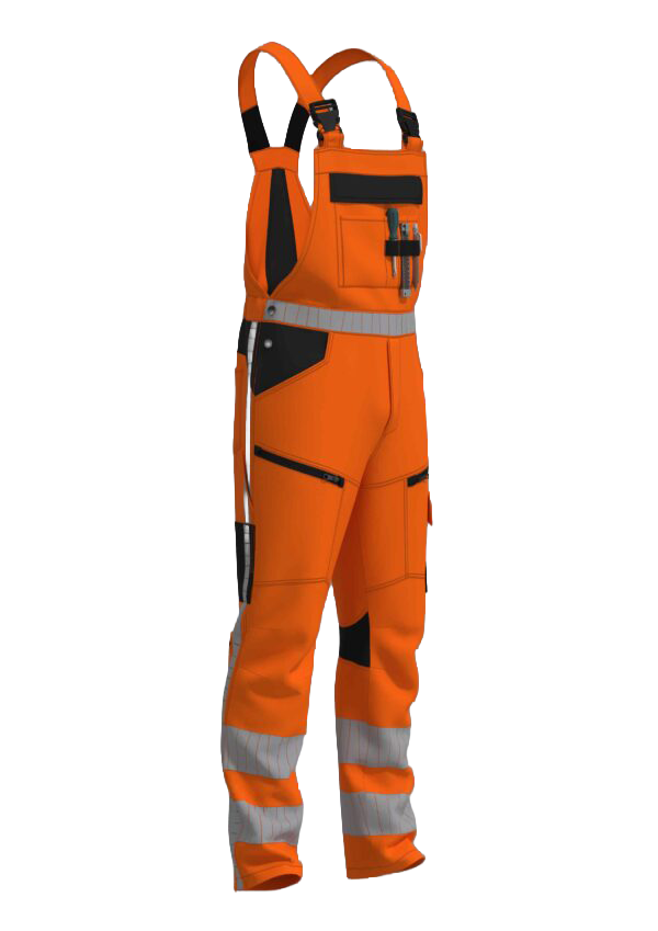 Bestex Amerikaanse overall RWS stretch oranje