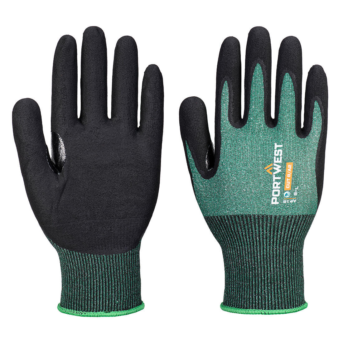 SG Cut B18 Nitrile Glove (Pk12) - Green/Black