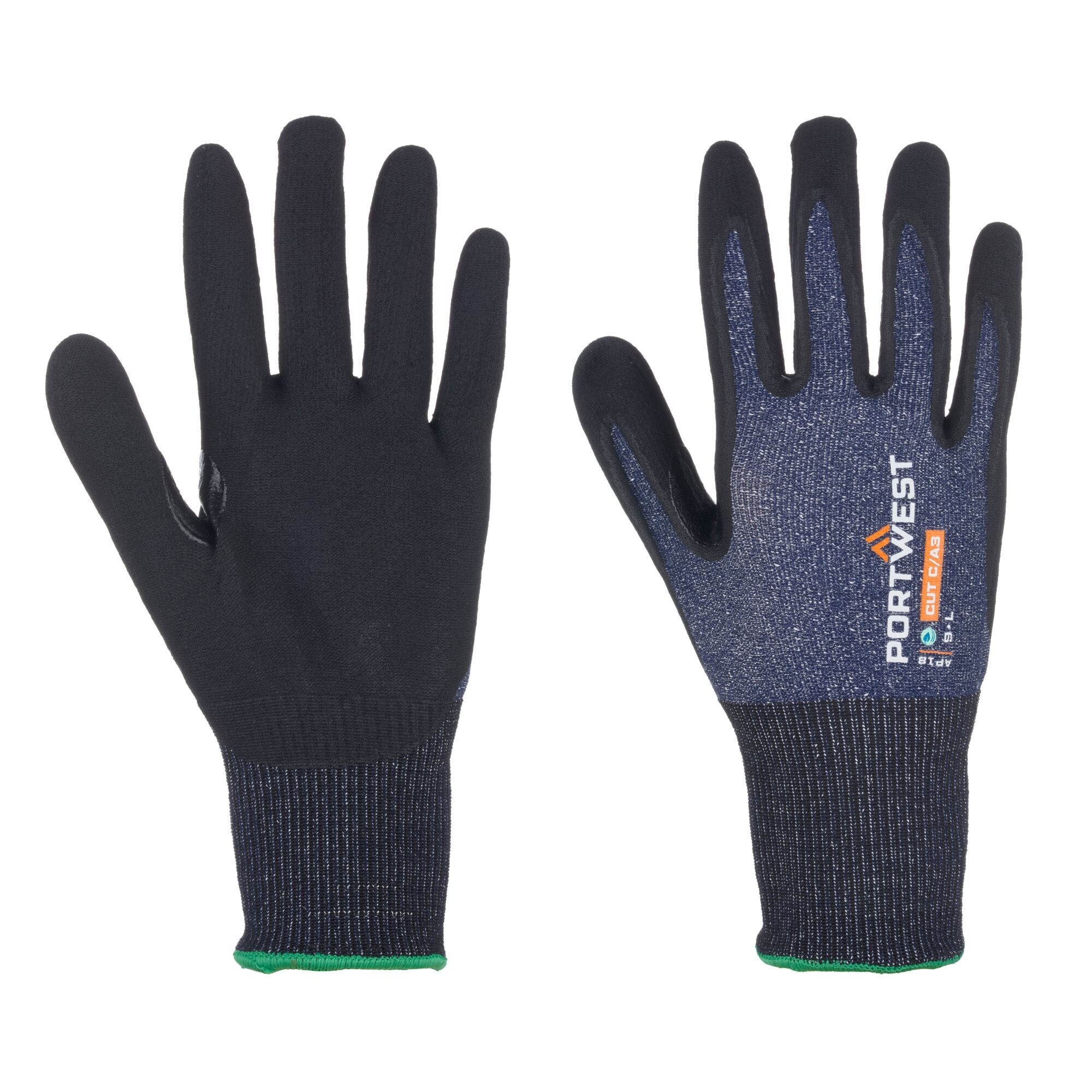 SG snijbestendige C15 Eco Nitril Handschoen - (pk12) - Blauw/Zwart
