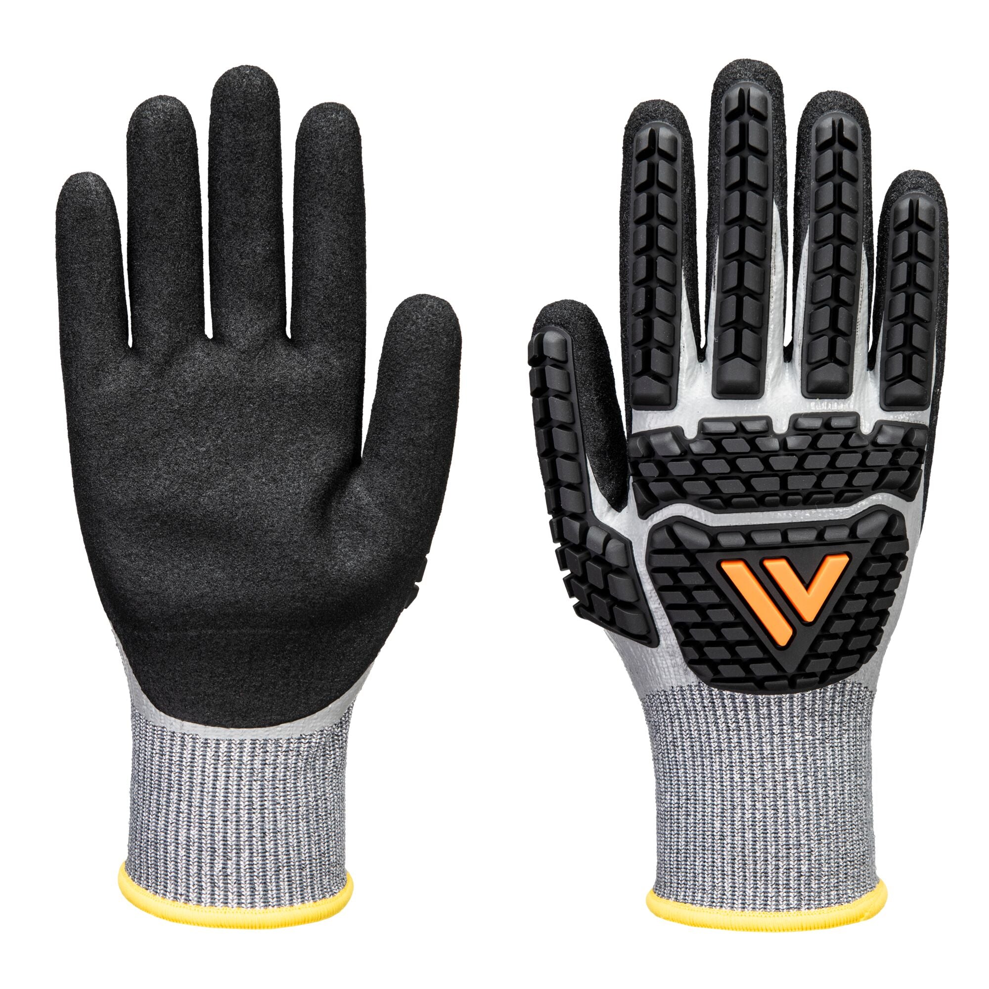 Impact F13 Nitril Schuim TPR Waterdichte Handschoen - Grijs/zwart