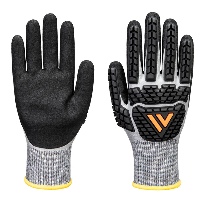 Impact F13 Nitril Schuim TPR Waterdichte Handschoen - Grijs/zwart
