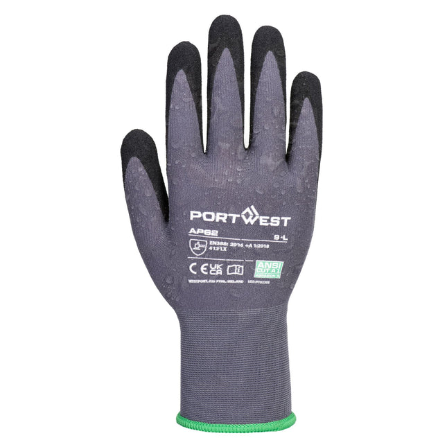 Dermiflex Aqua Handschoen - Grijs/zwart