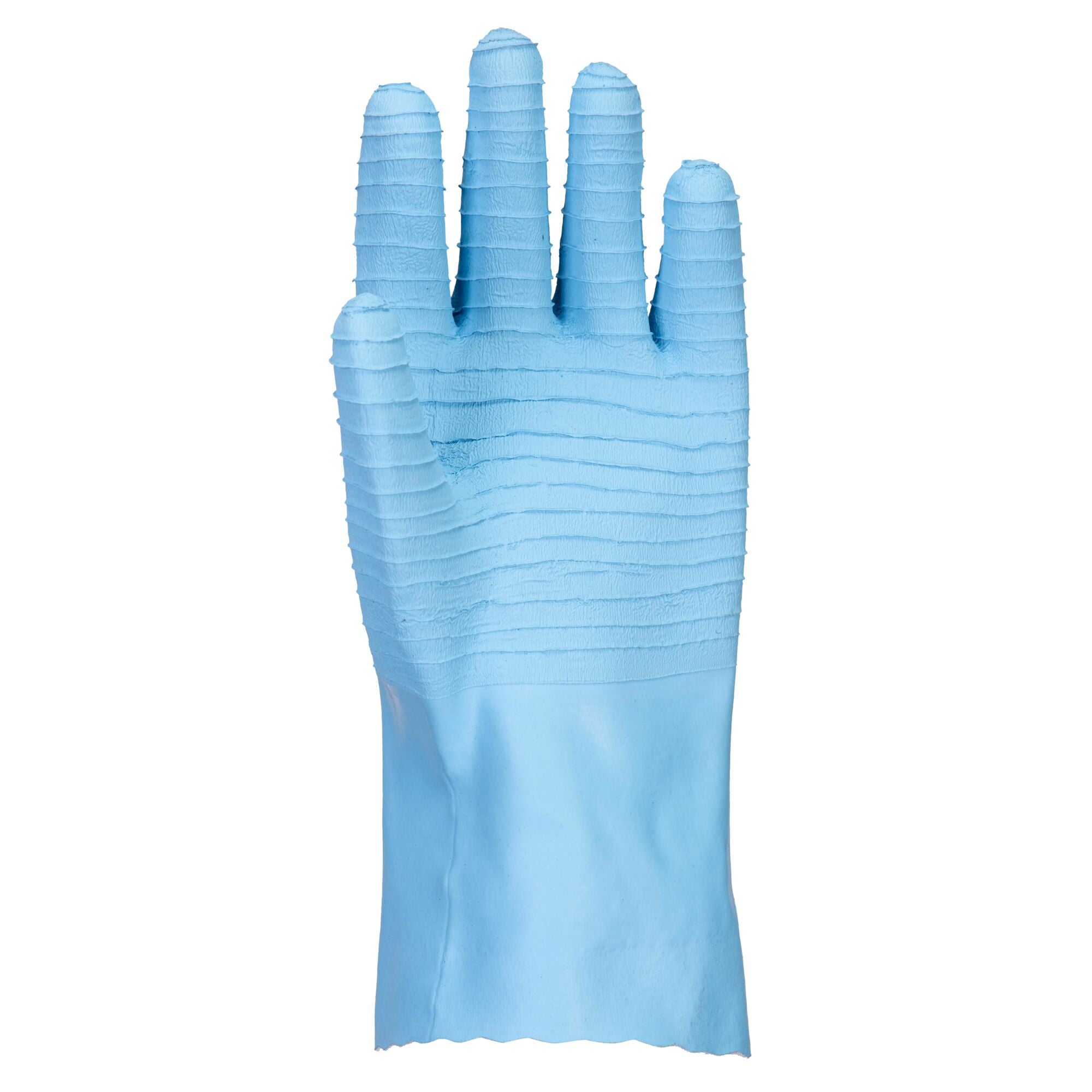 FD Chemicaliën B Latex handschoen - Blauw - voorkant