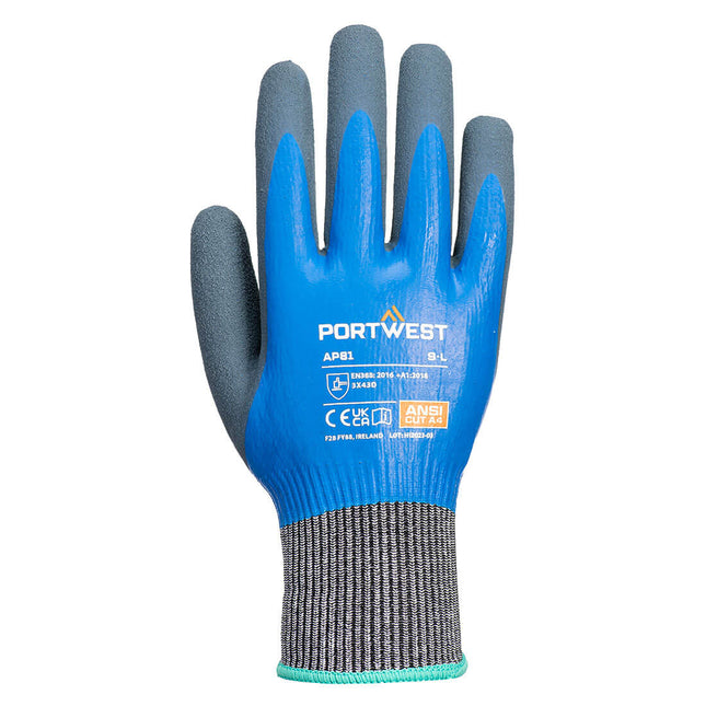 Cut D13 Latex Aqua Glove - Blue