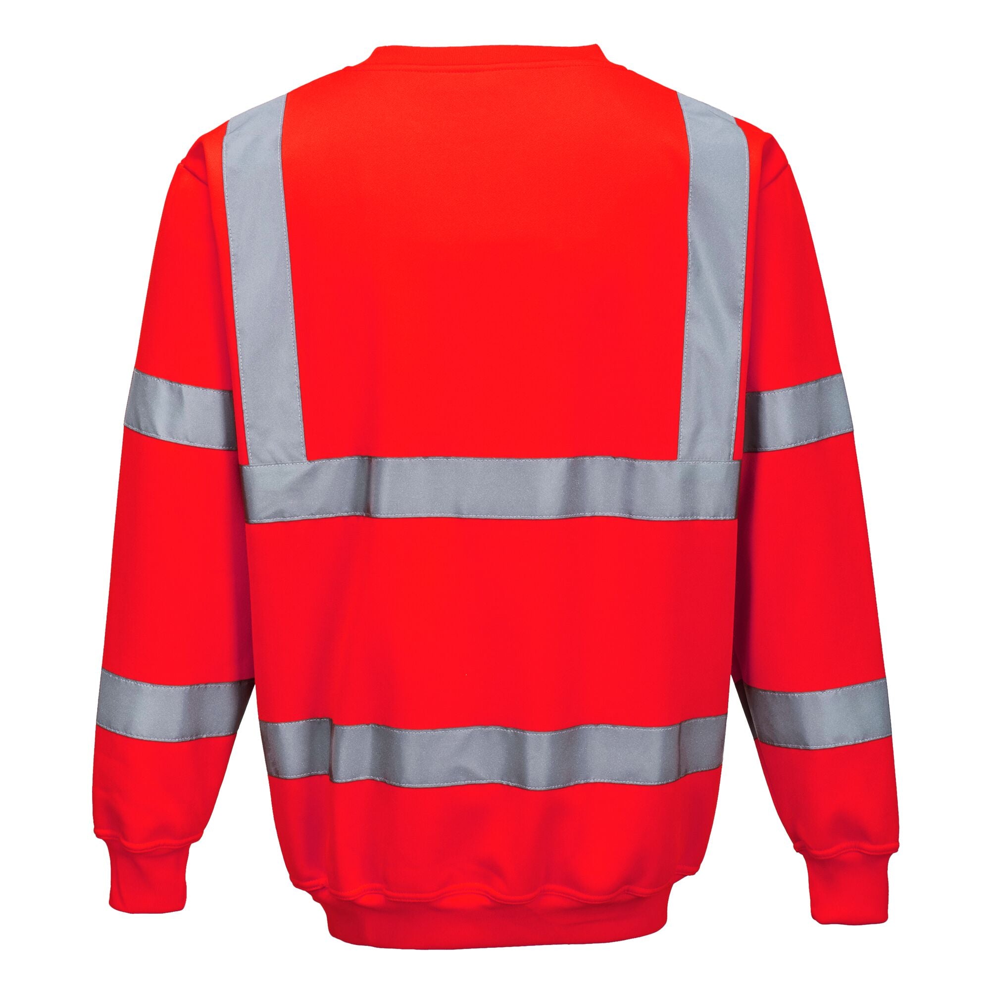 Hi-Vis Sweatshirt - Rood - achterkant
