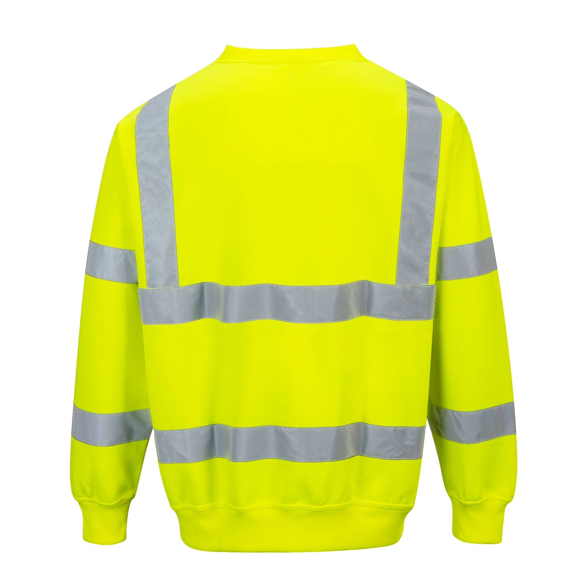 Hi-Vis Sweatshirt - Geel - achterkant