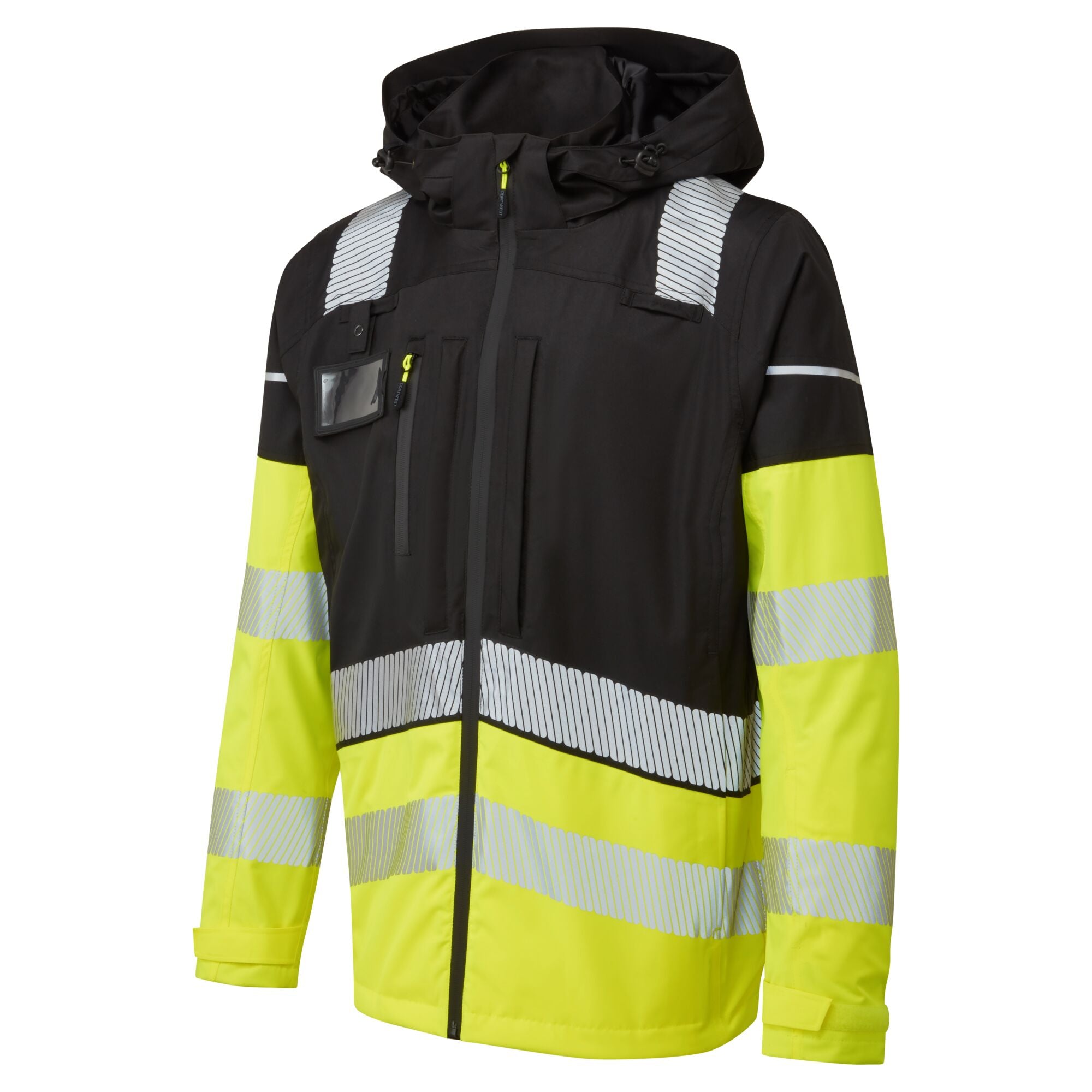 Ultimate Modulair Hi-Vis 3-in-1 Regenjack - Geel/Zwart - opname 6