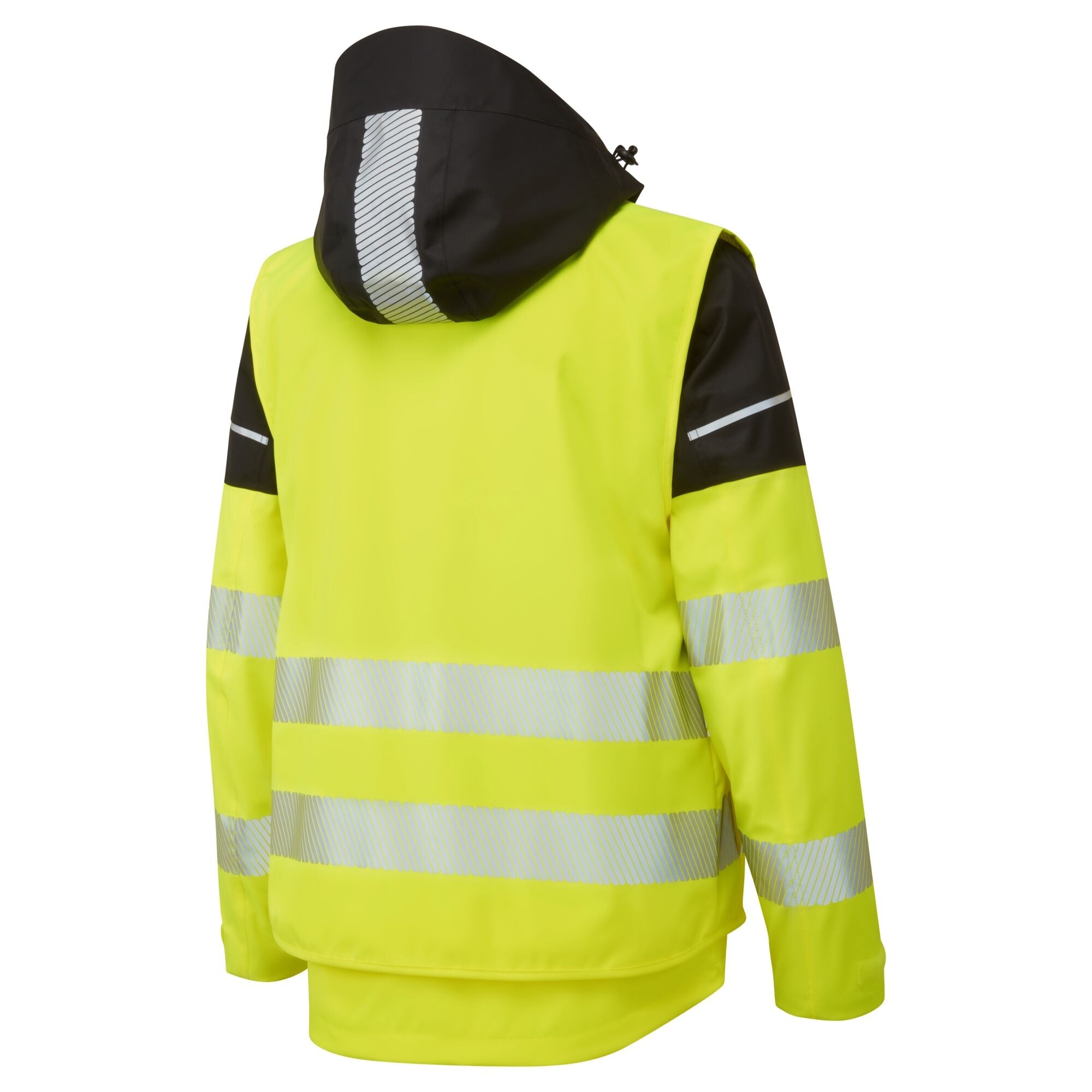Ultimate Modulair Hi-Vis 3-in-1 Regenjack - Geel/Zwart - opname 7