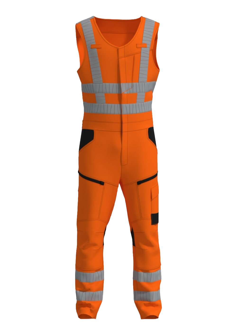 Bestex Bodybroek RWS stretch oranje