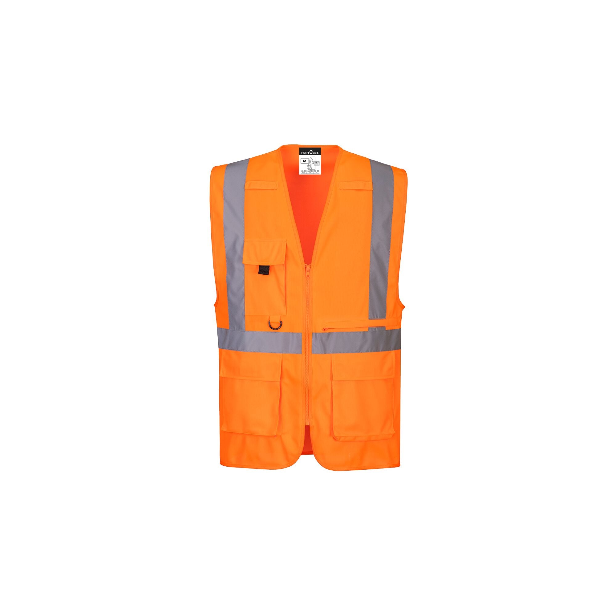 Hi-Vis Executive Vest met Tabletzak - Oranje