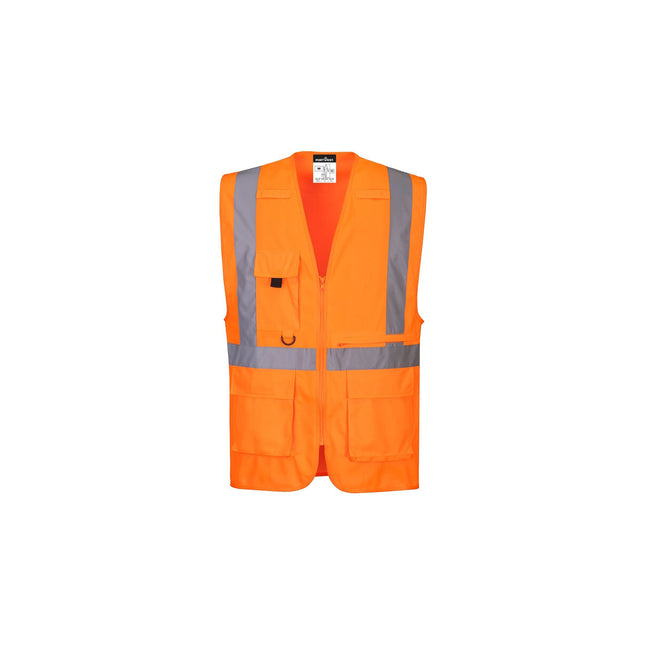 Hi-Vis Executive Vest met Tabletzak - Oranje