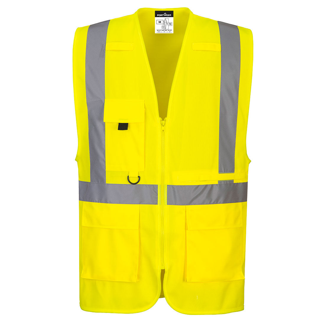 Hi-Vis Tablet Pocket Executive Vest - Yellow