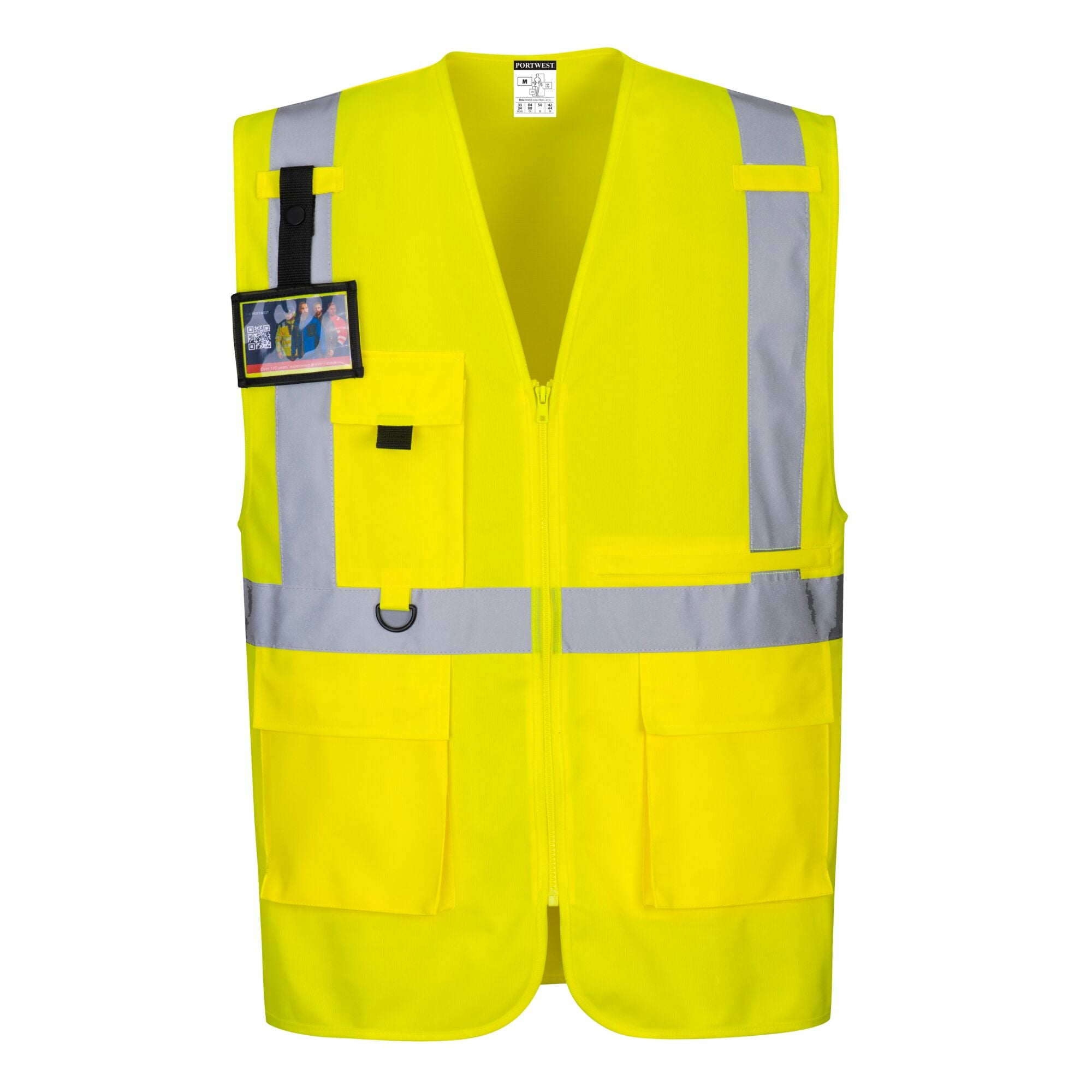 Hi-Vis Executive Vest met Tabletzak - Geel - opname 3