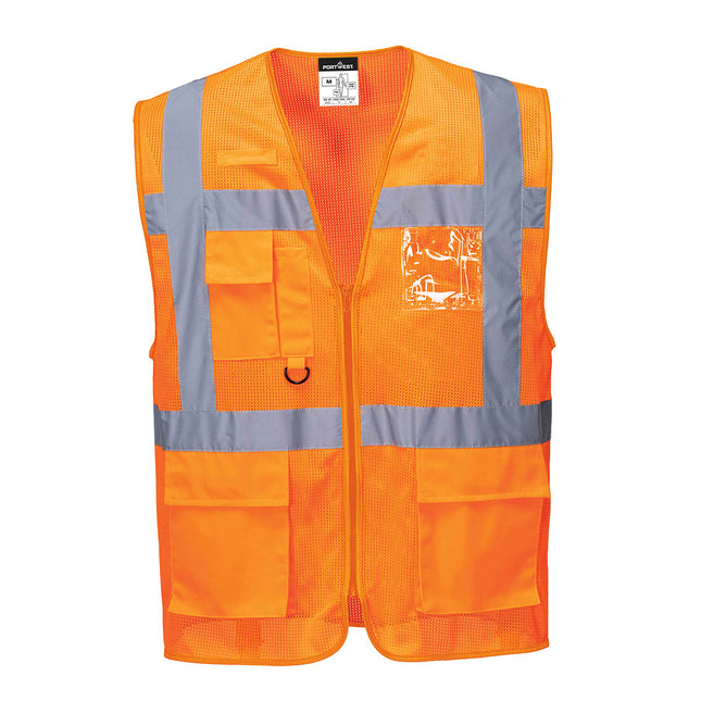 Athens Hi-Vis Mesh Executive Vest - Orange