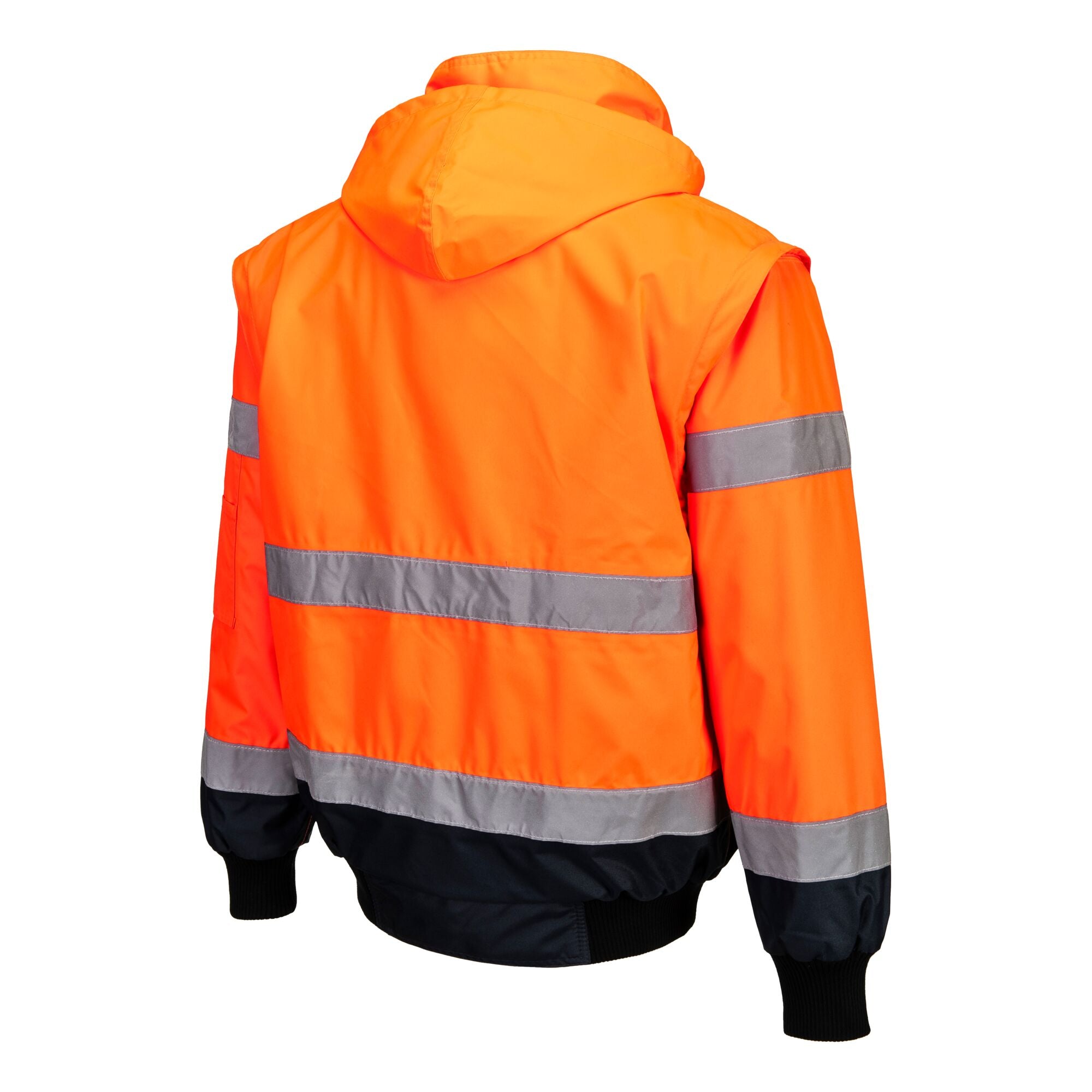 Hi-Vis 3-in-1 Contrast Bomberjack - Oranje/Marine - opname 3
