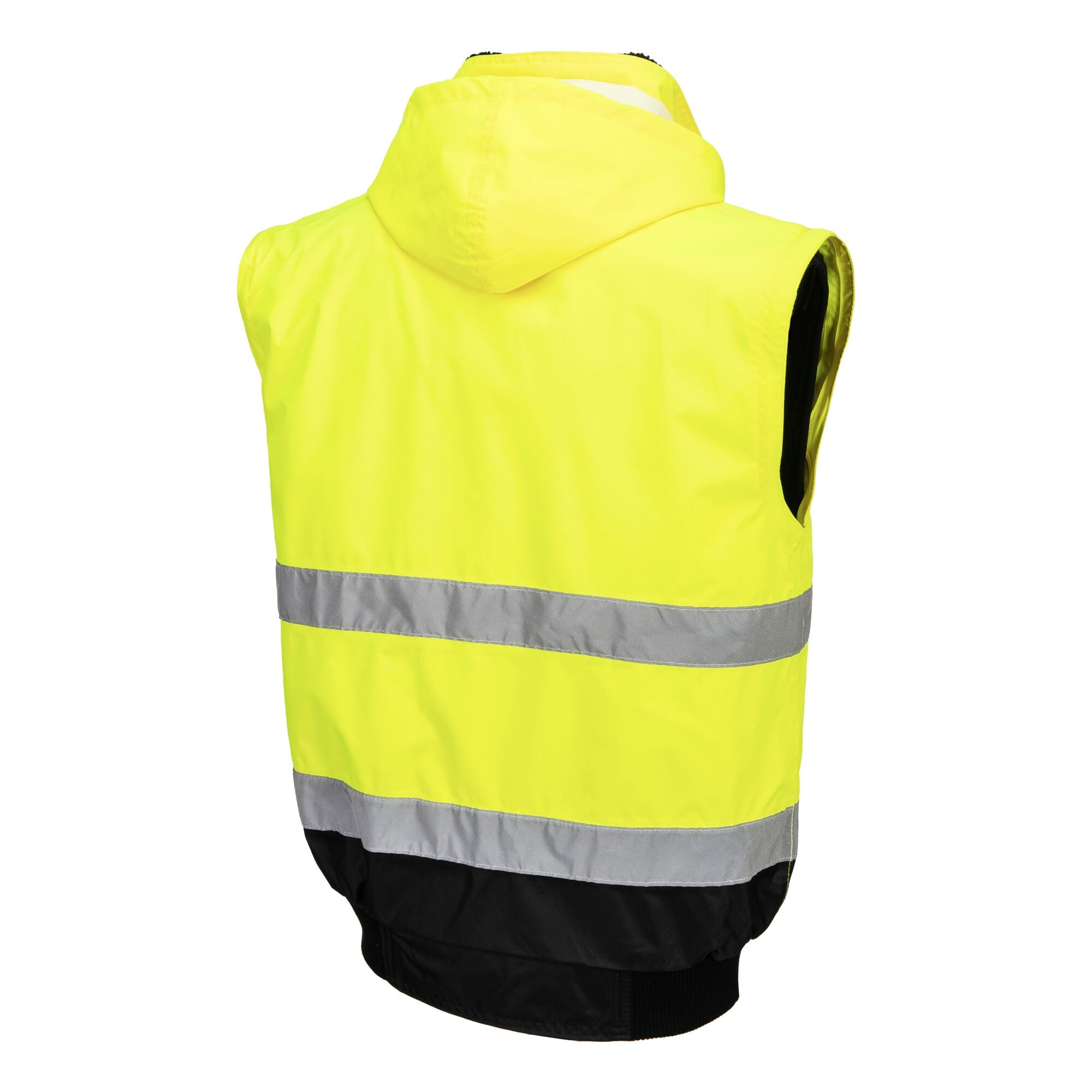Hi-Vis 3-in-1 Contrast Bomberjack - Geel/Zwart - opname 6