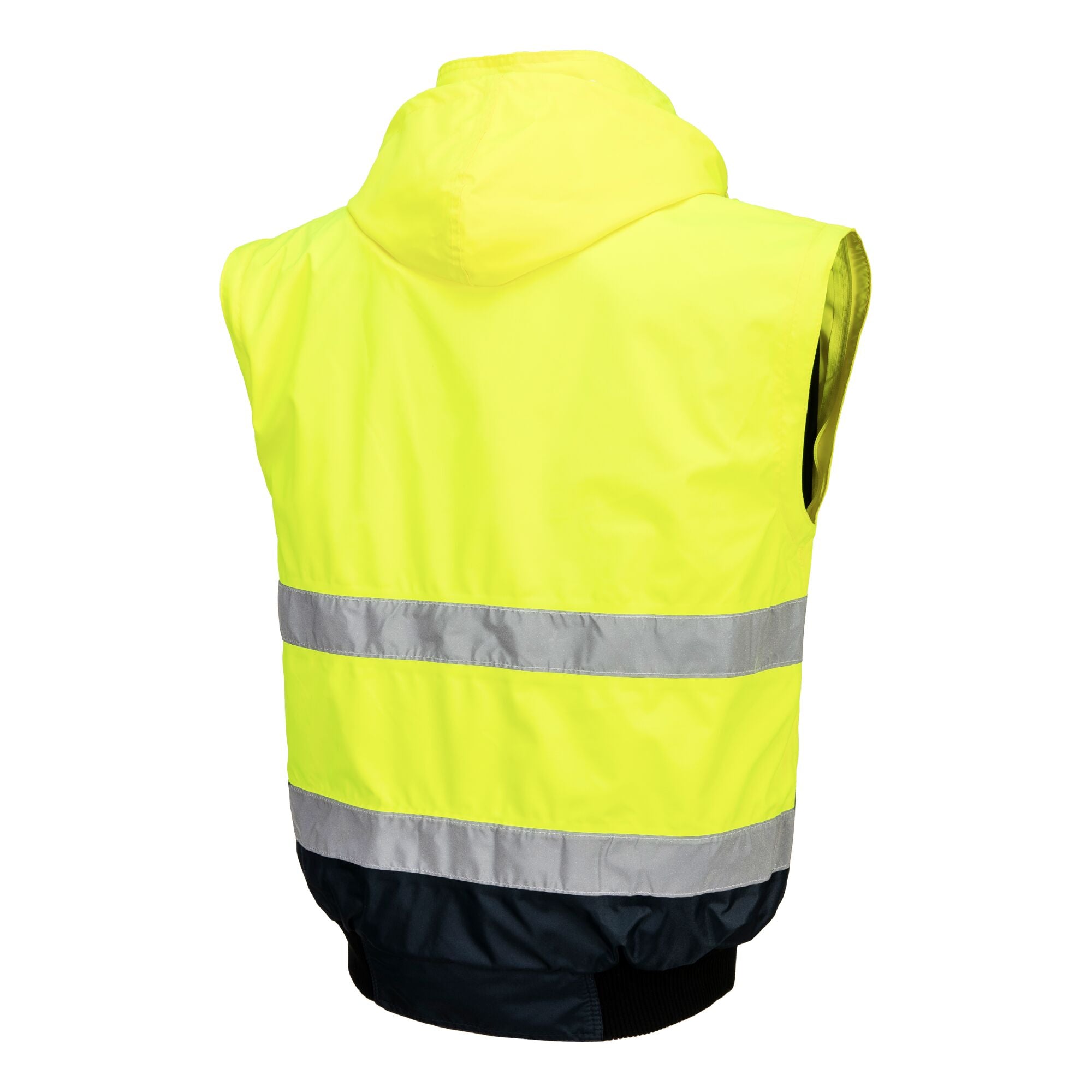 Hi-Vis 3-in-1 Contrast Bomberjack - Geel/Marine - opname 5