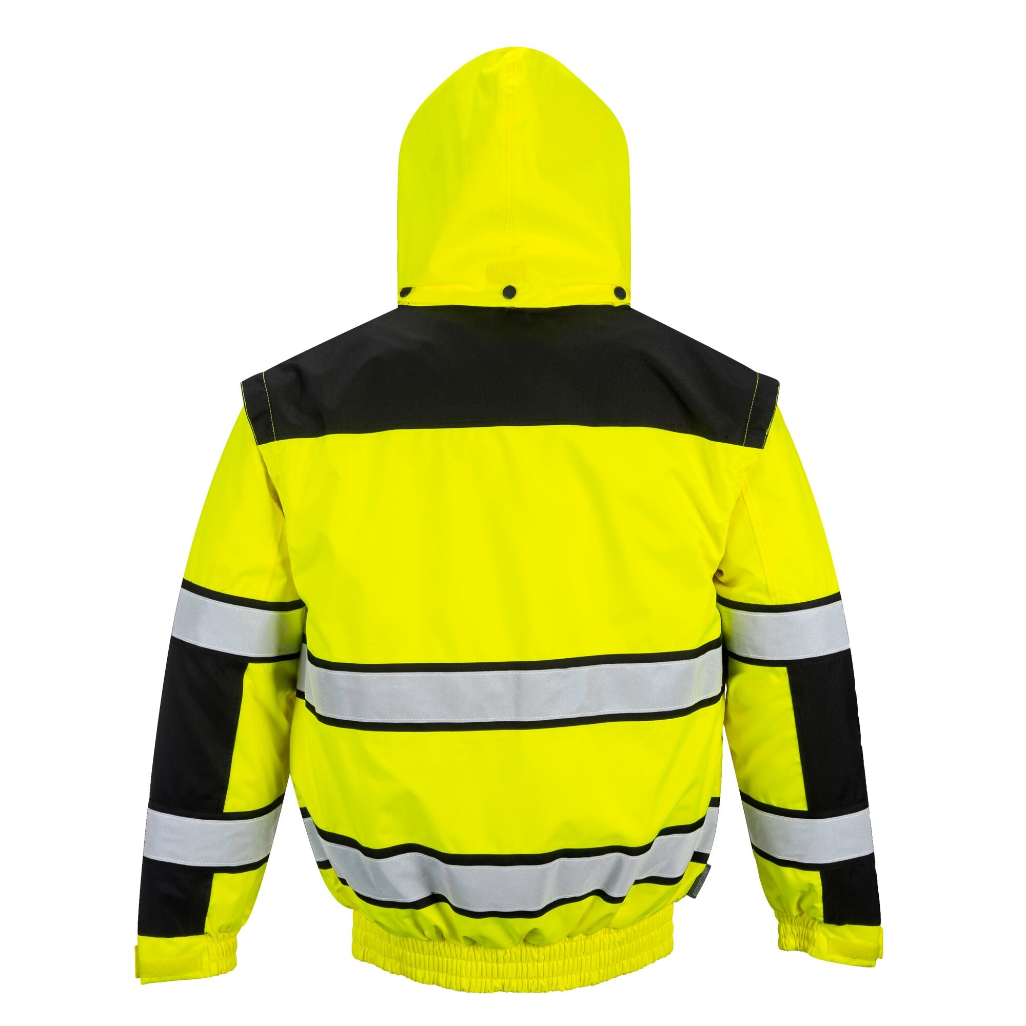 Hi-Vis Klassiek Bomberjack - Geel/Zwart - opname 4