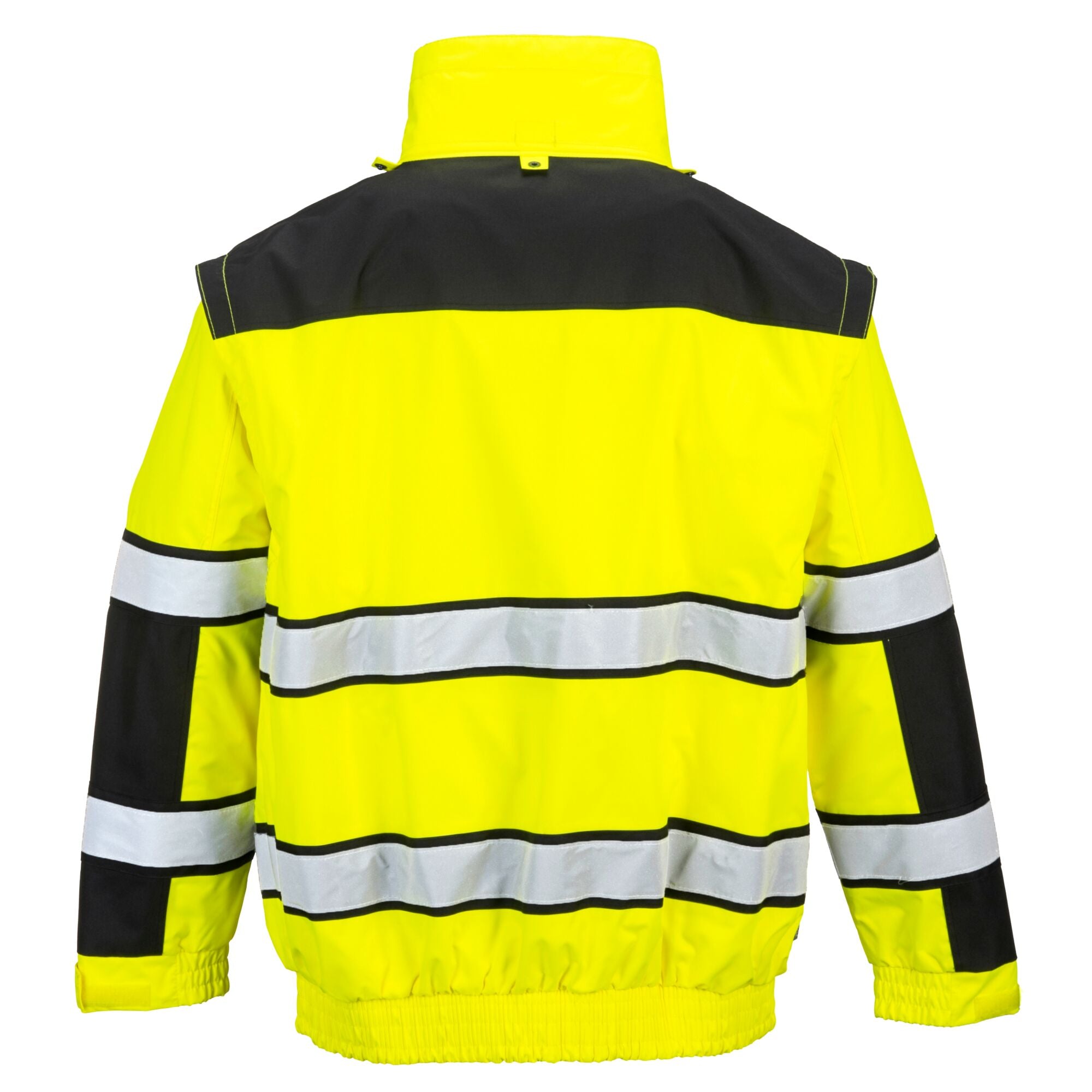 Hi-Vis Klassiek Bomberjack - Geel/Zwart - opname 5