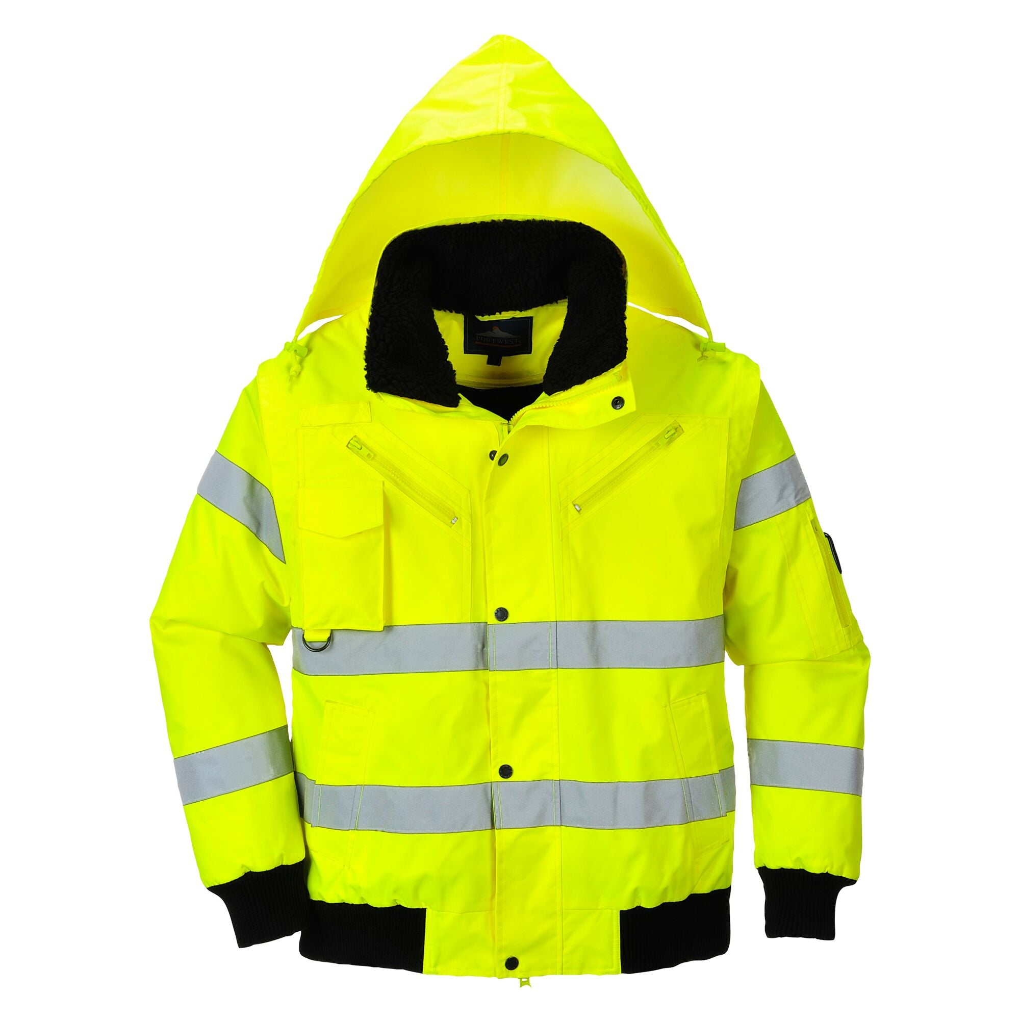 Hi-Vis 3-in-1 Bomberjack - Geel - opname 3