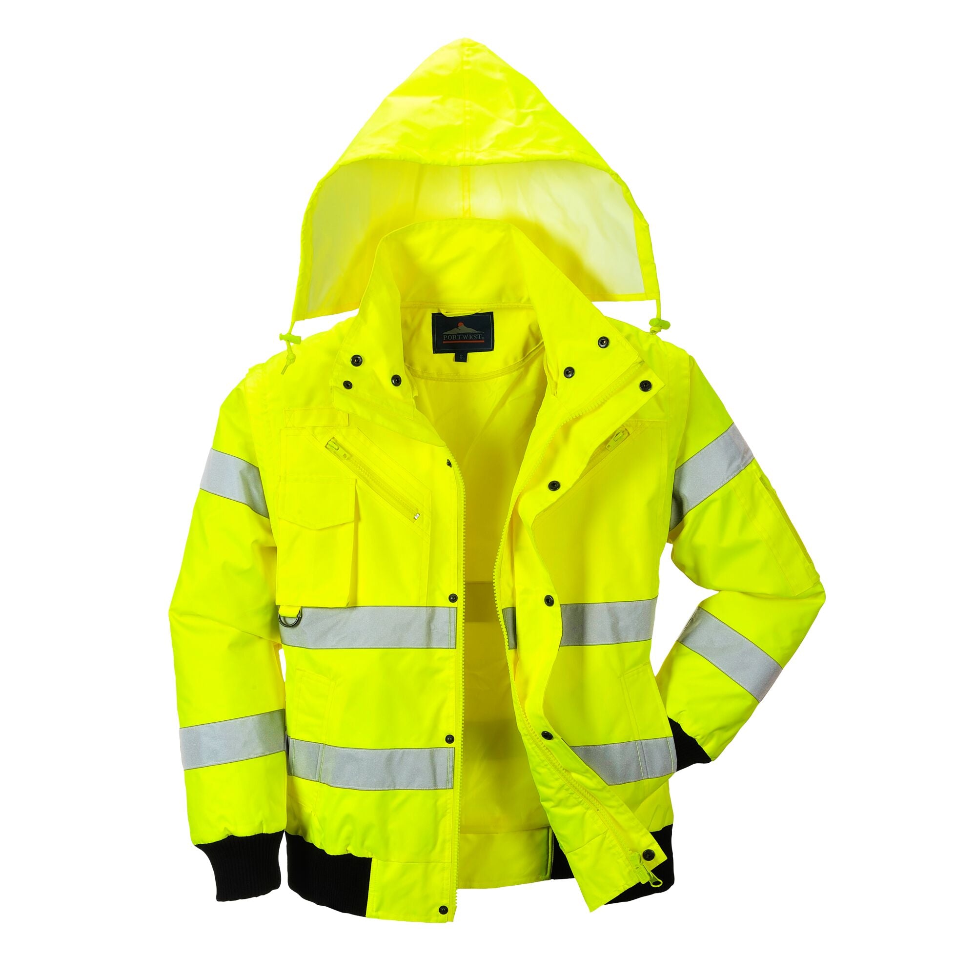 Hi-Vis 3-in-1 Bomberjack - Geel - opname 4