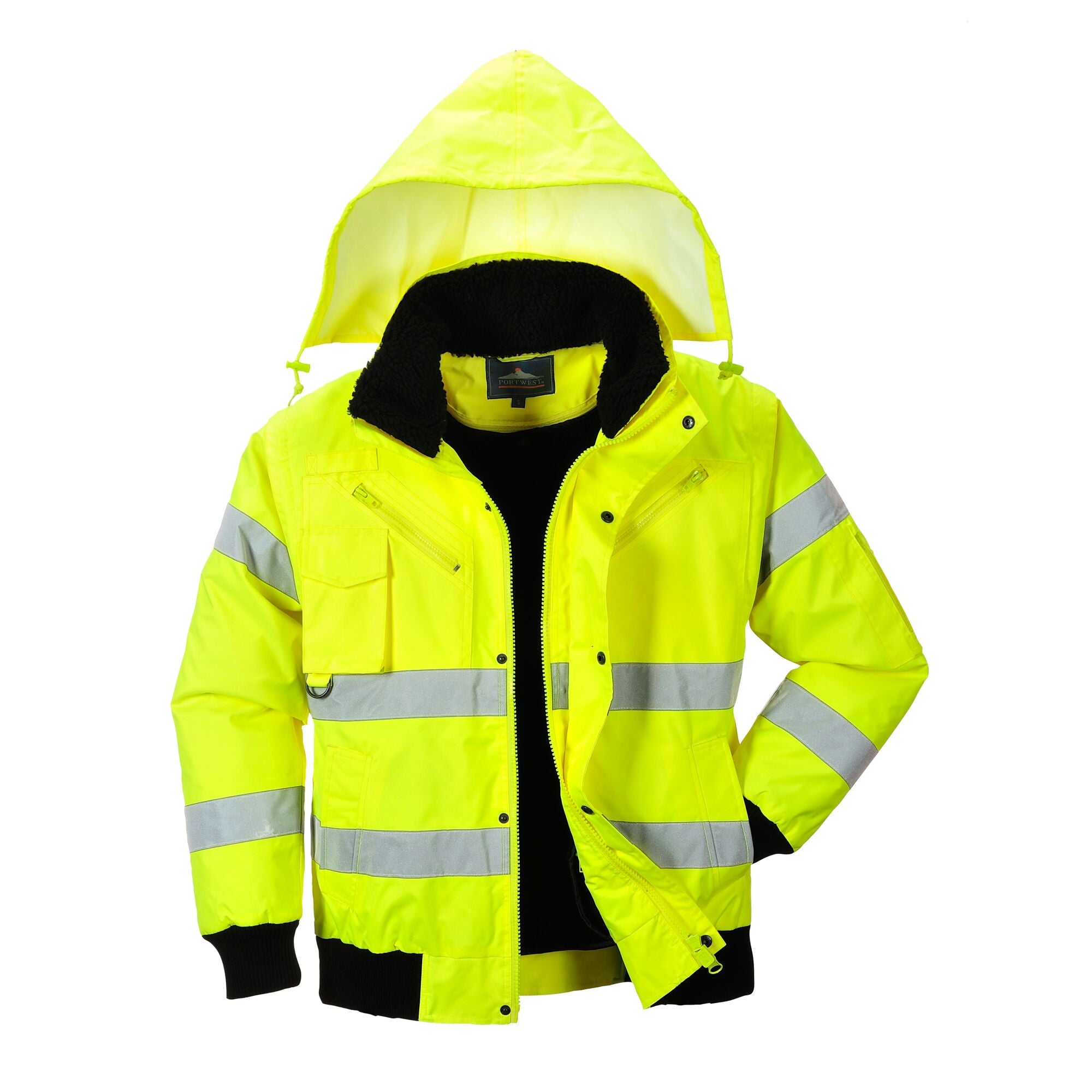 Hi-Vis 3-in-1 Bomberjack - Geel - opname 5