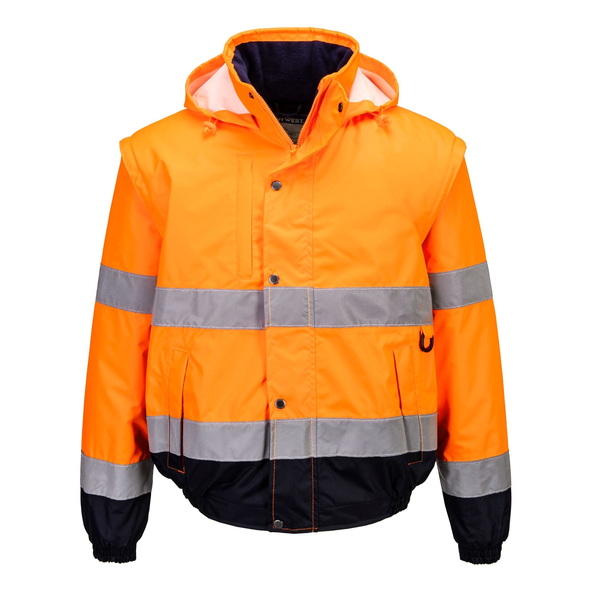 Hi-Vis 2-in-1 Bomberjack - Oranje