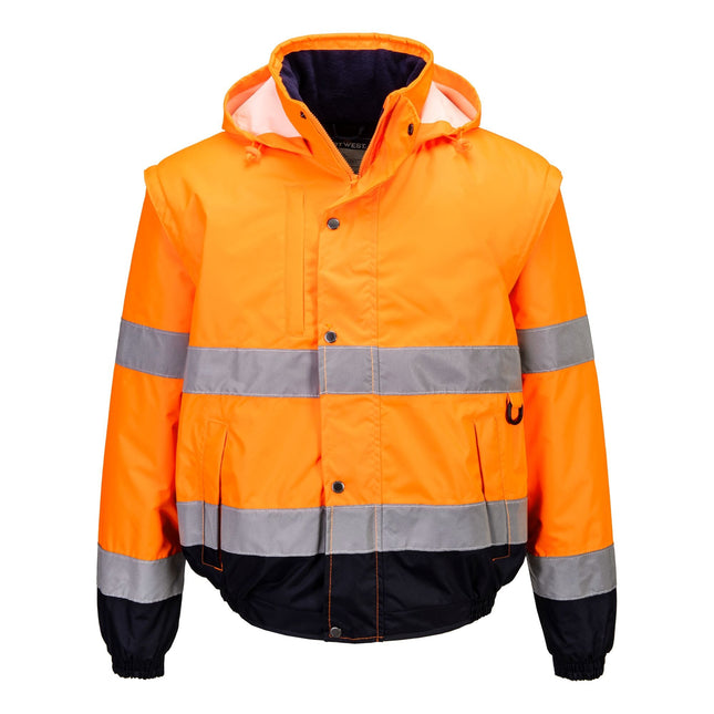 Hi-Vis 2-in-1 Bomberjack - Oranje