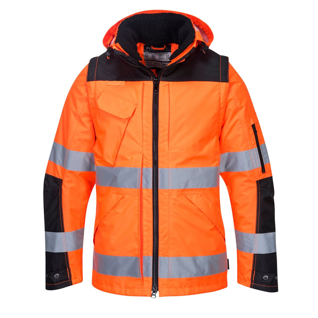 Pro Hi-Vis 3-in-1 jack - Oranje/Zwart