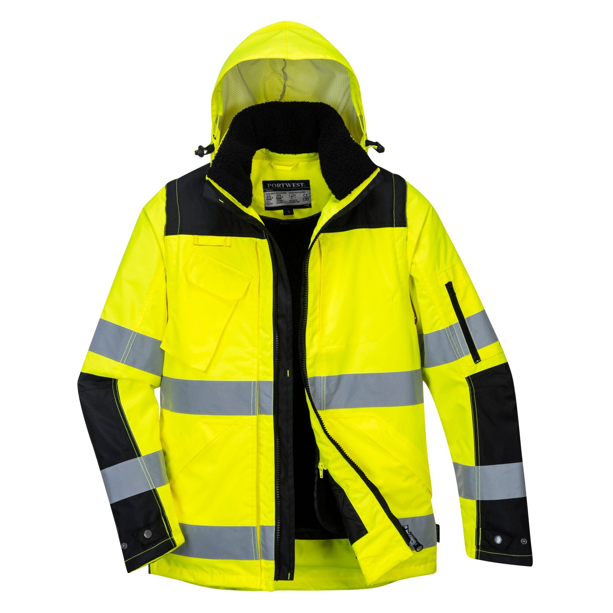 Pro Hi-Vis 3-in-1 jack - Geel/Zwart