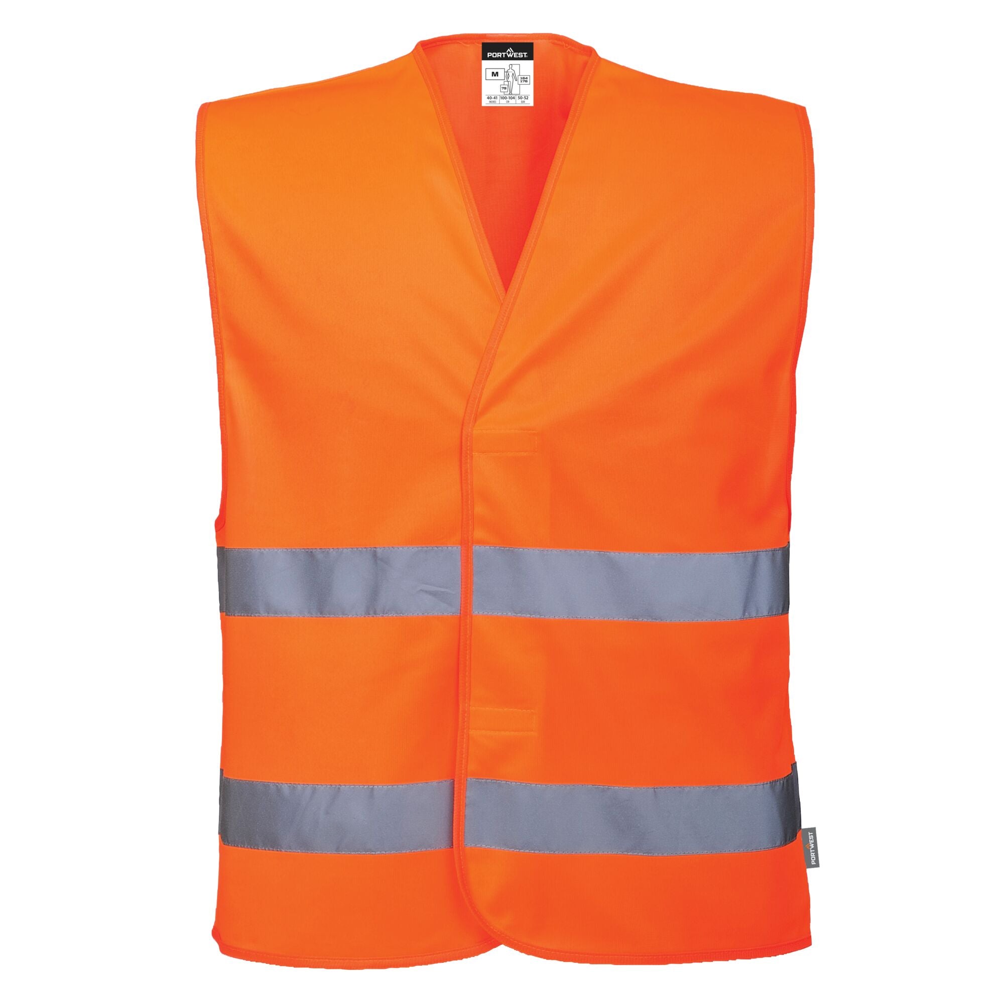 Hi-Vis Vest met Twee Banden - Oranje