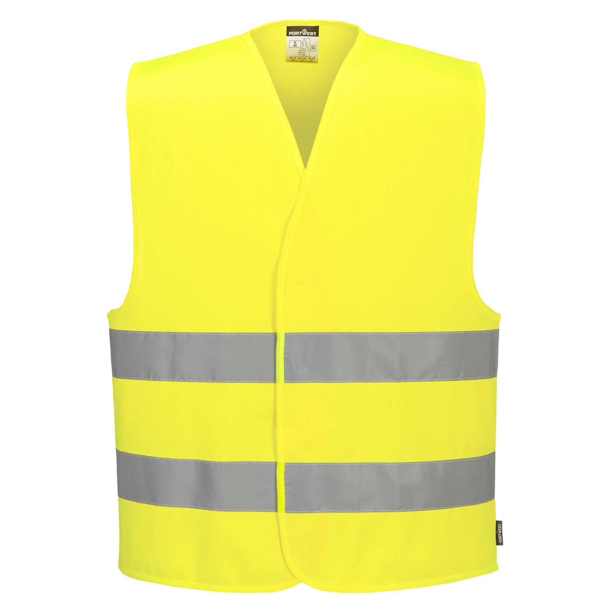 Hi-Vis Vest met Twee Banden - Geel