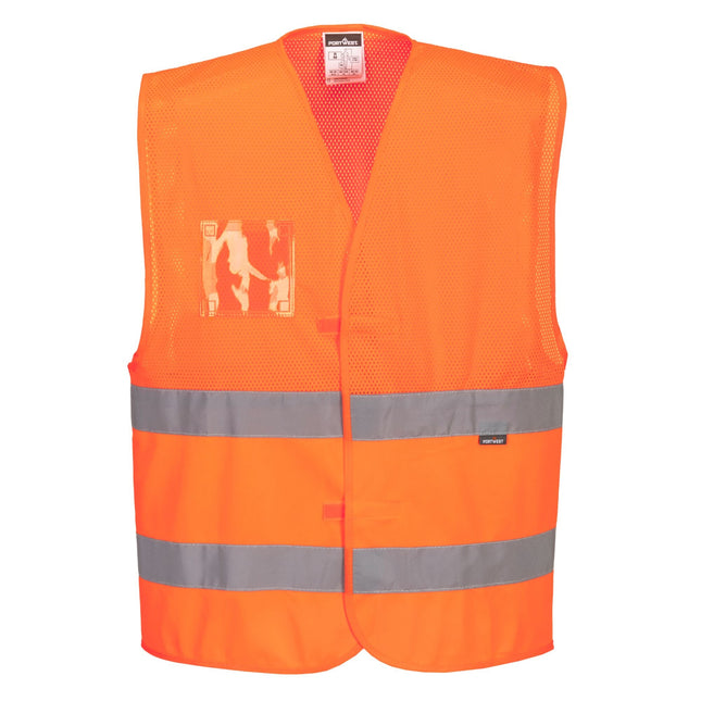 Hi-Vis Half Meshvest - Oranje