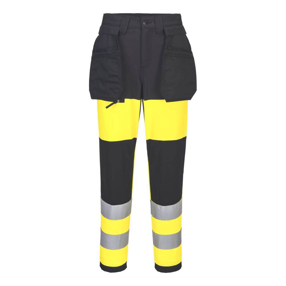 WX2 Eco Hi-Vis Women's Class 1 Stretch Trouser - Yellow/Black