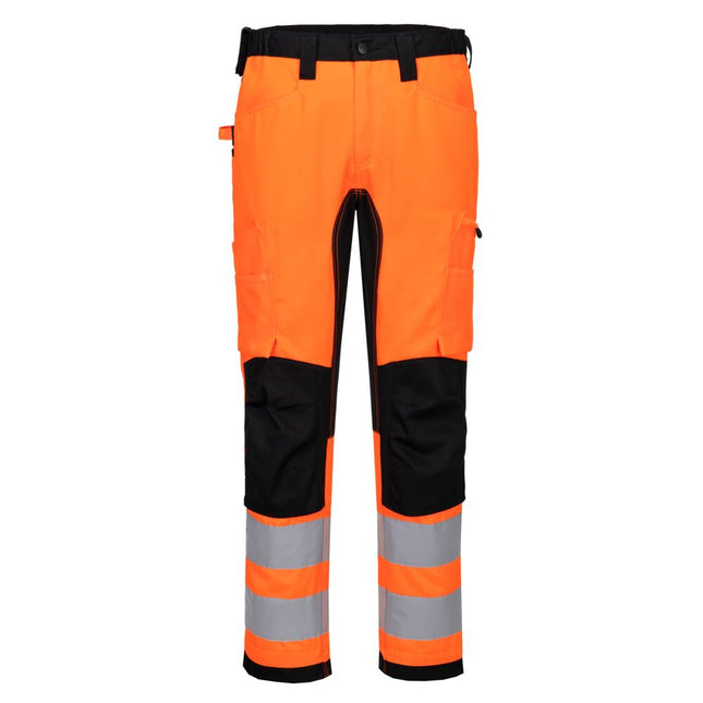 WX2 ECO Hi-Vis Stretch Trade Trouser - Orange/Black