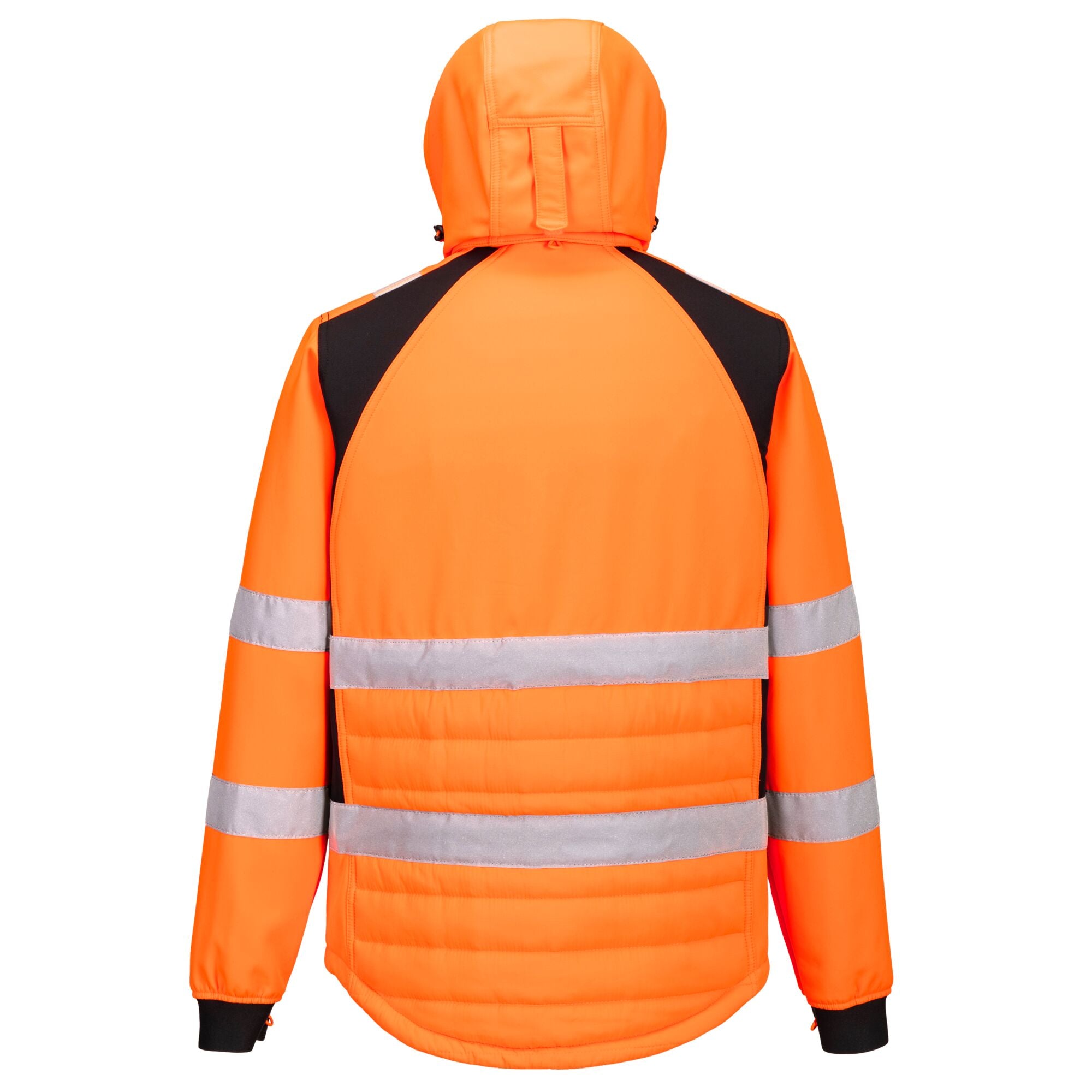 WX2 Eco Hi-Vis Hybride Jack - Oranje/Zwart - achterkant