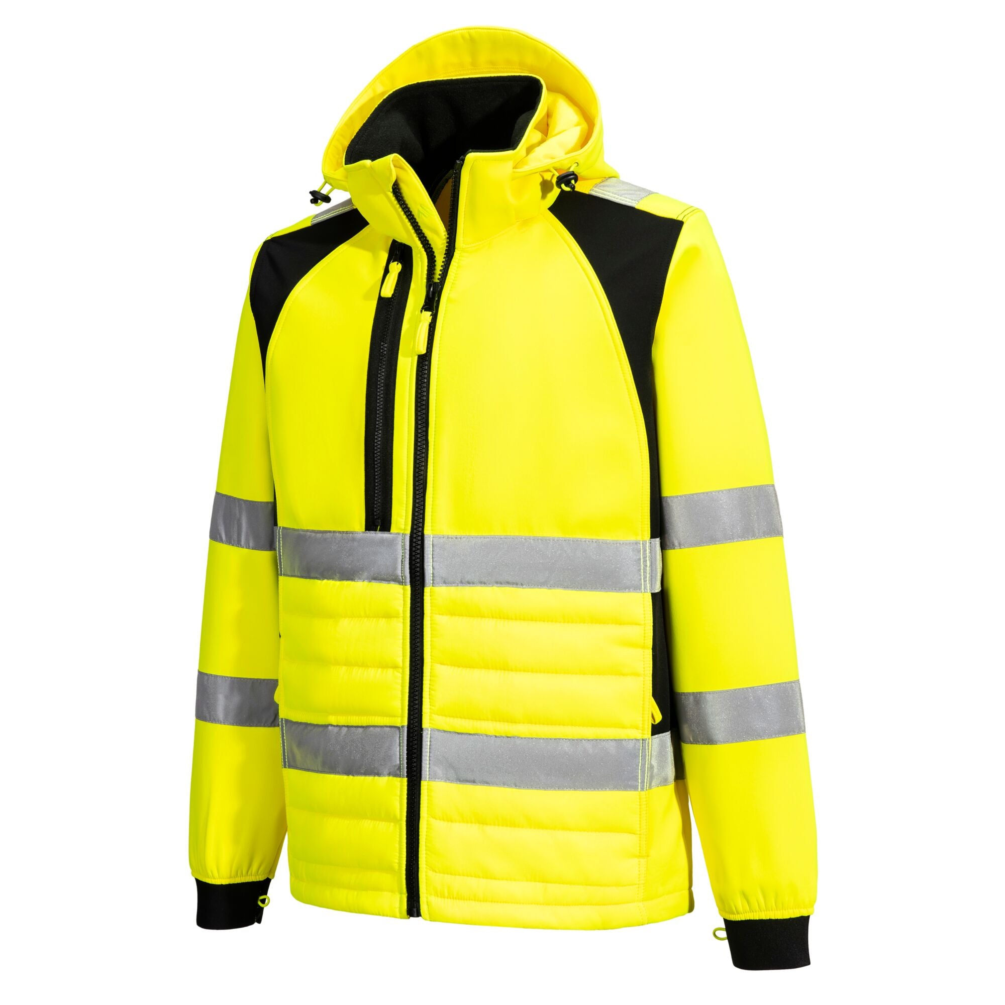 WX2 Eco Hi-Vis Hybride Jack - Geel/Zwart - opname 2