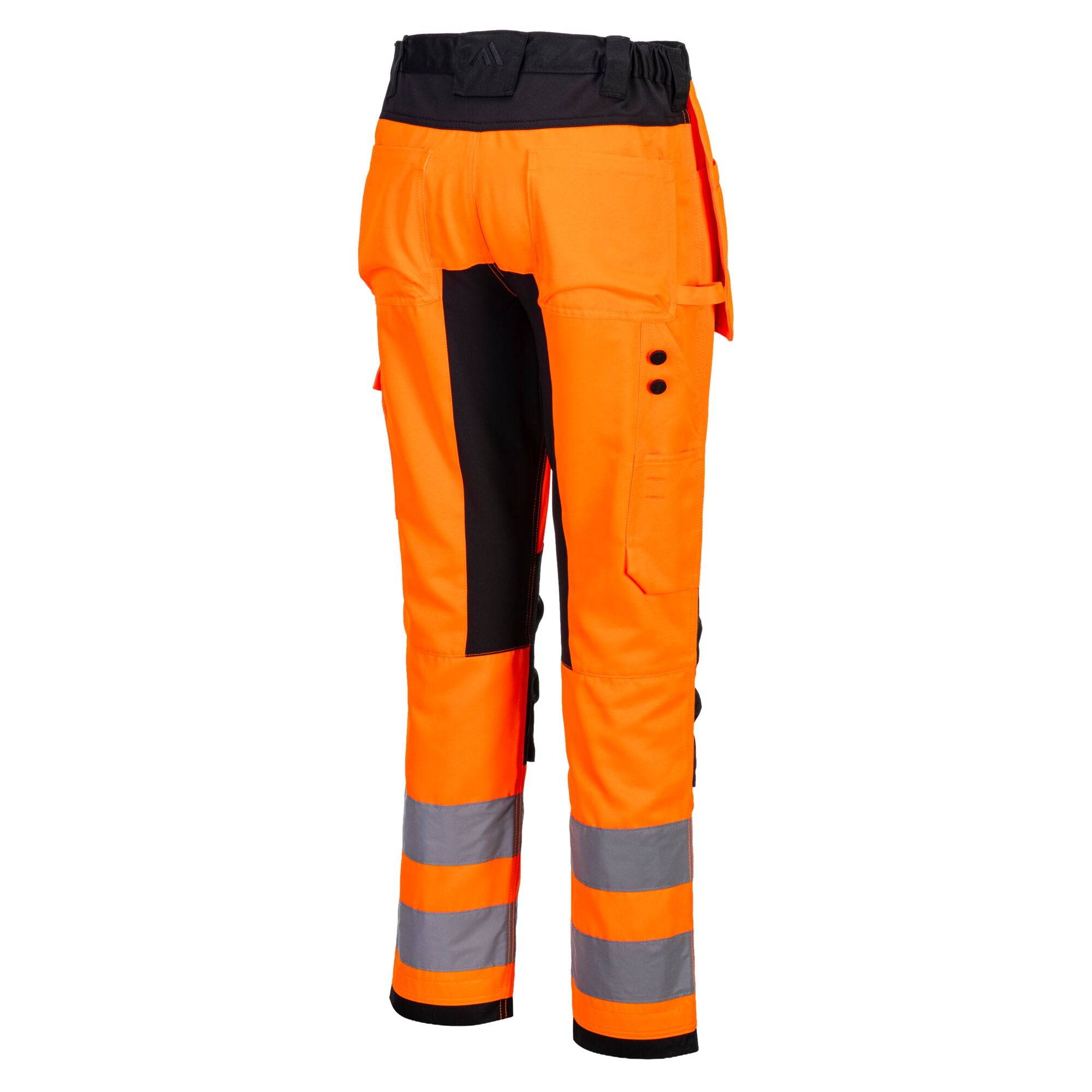WX2 Eco Hi-Vis broek met Holsterzakken - Oranje/Zwart - opname 3