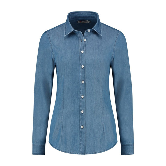 Santino Shirt Felix Ladies - Washed Denim