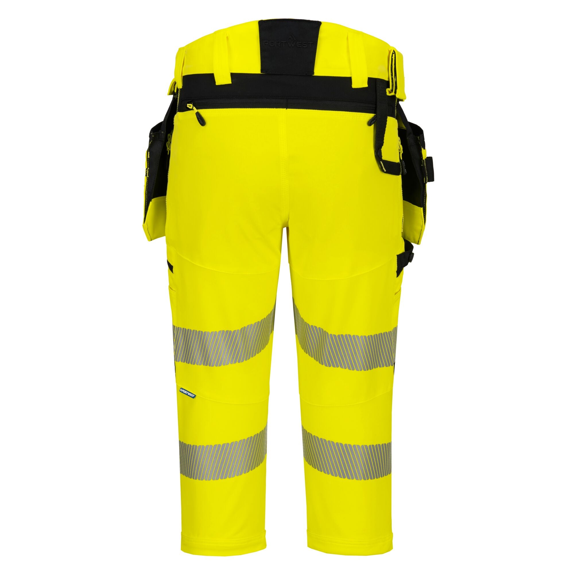 DX4 Hi-Vis Piratenbroek - Geel/Zwart - achterkant