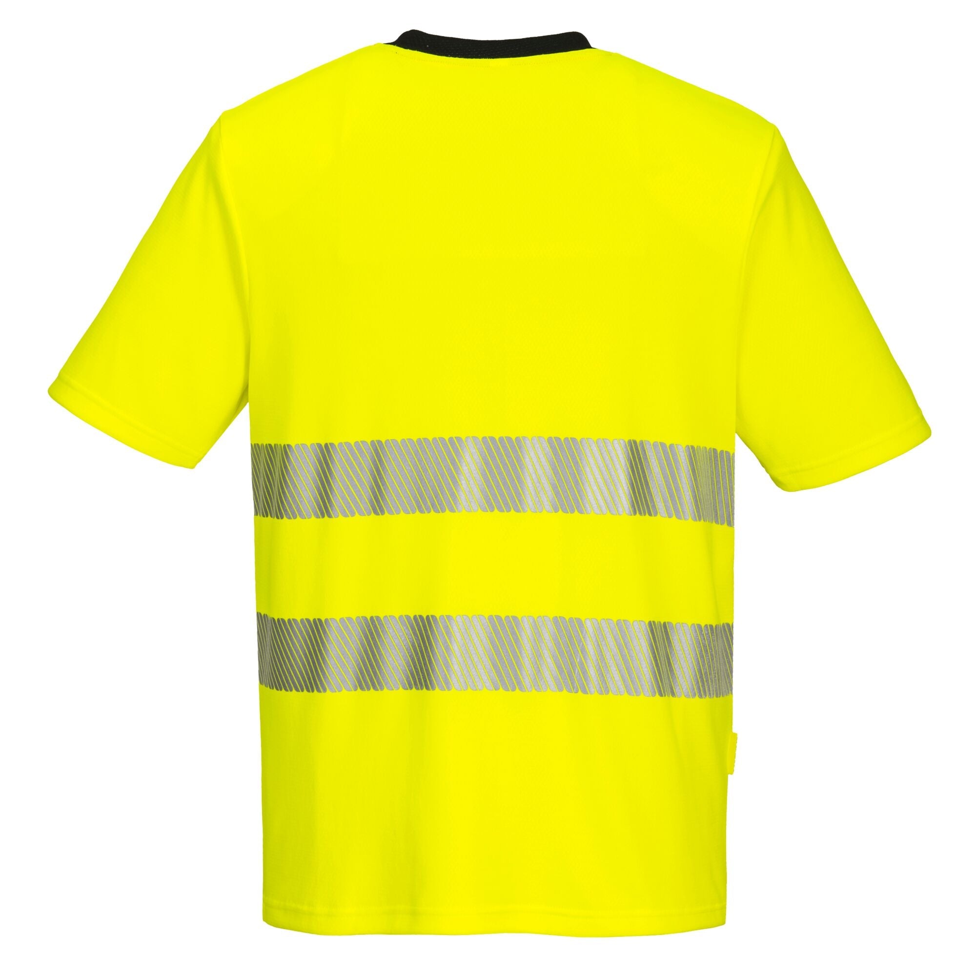 DX4 Hi-Vis T-shirt K/M - Geel/Zwart - achterkant
