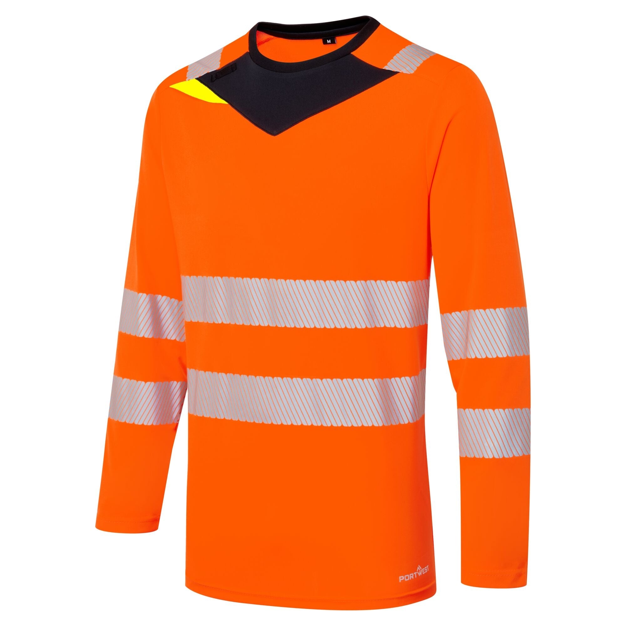 DX4 Hi-Vis T-shirt L/M - Oranje/Zwart - opname 2