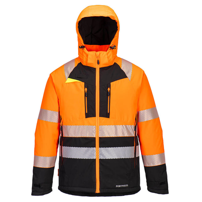 DX4 Hi-Vis Class 2 Winter Jacket - Orange/Black