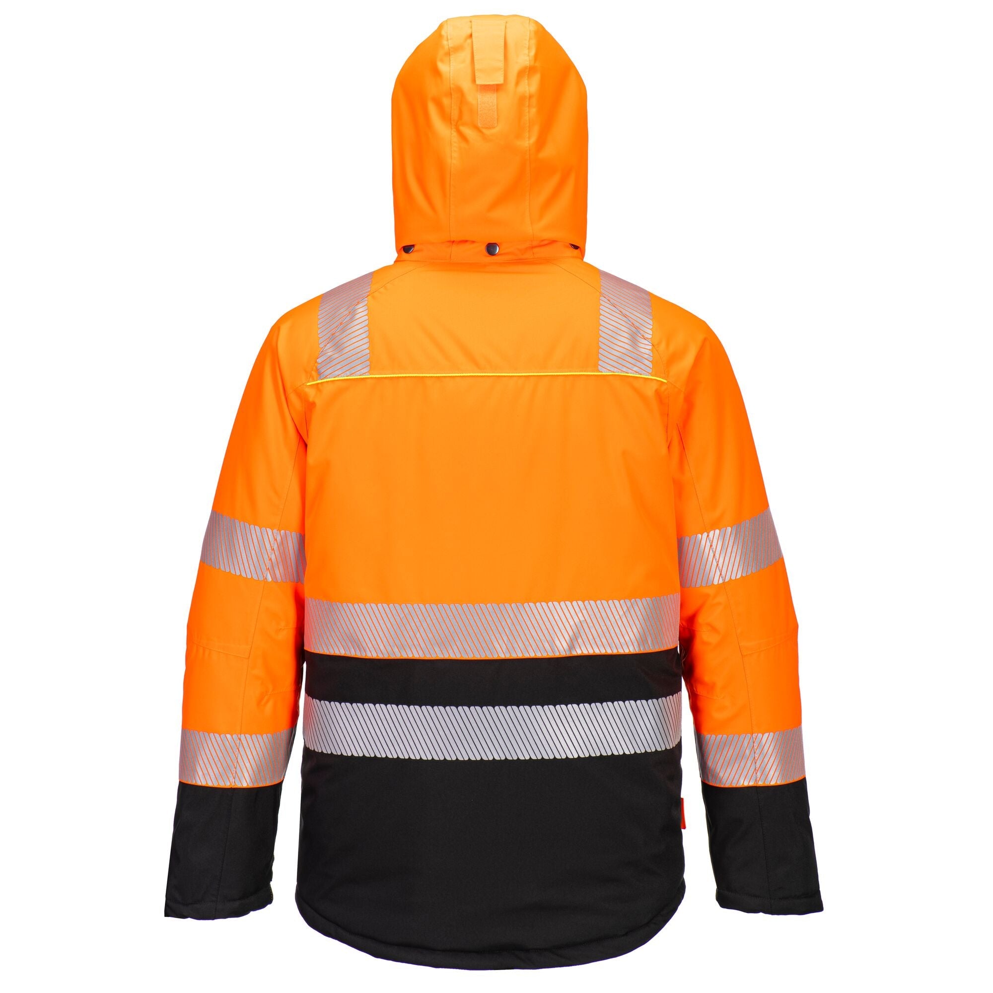 DX4 Hi-Vis Klasse 2 Winterjack - Oranje/Zwart - achterkant