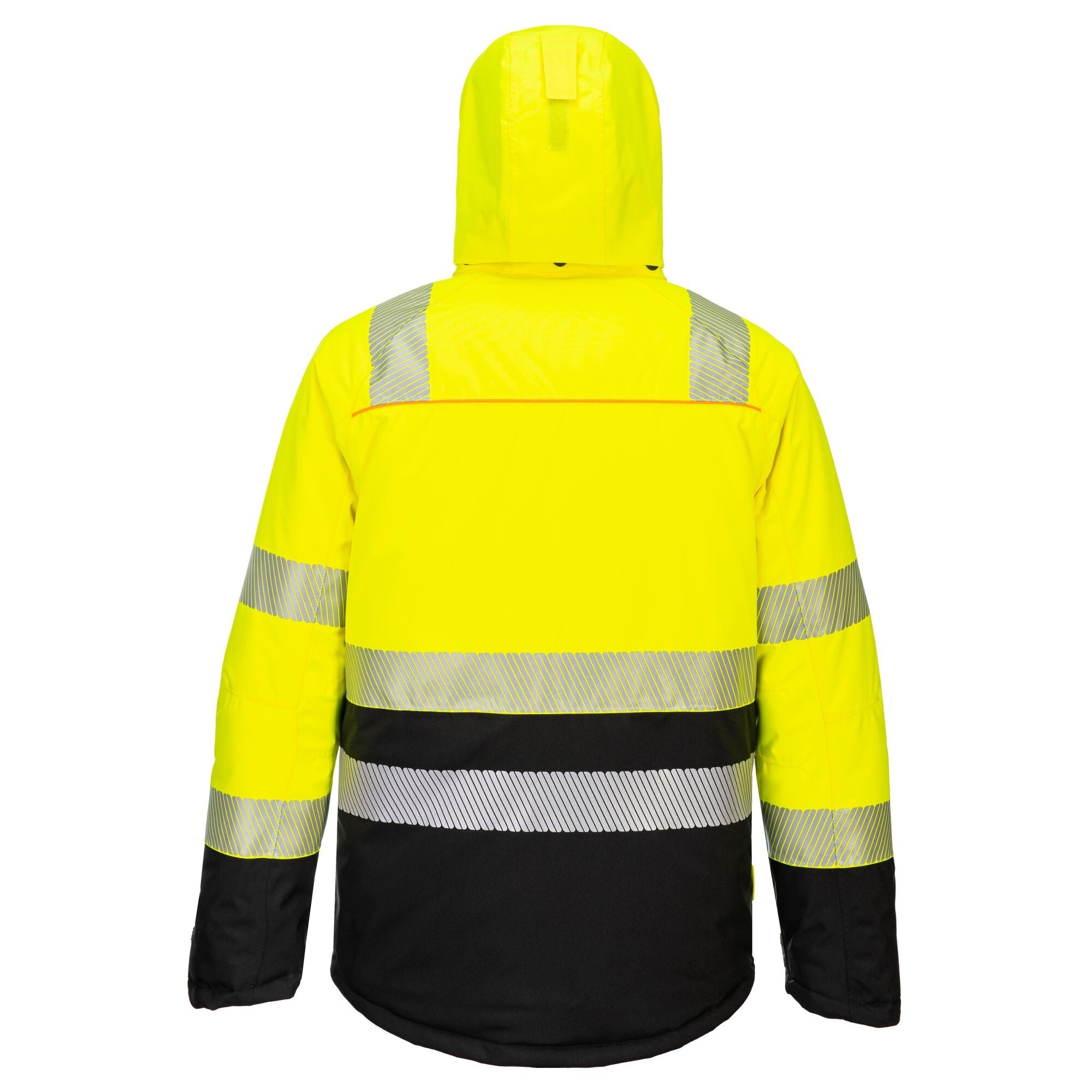 DX4 Hi-Vis Klasse 2 Winterjack - Geel/Zwart - achterkant