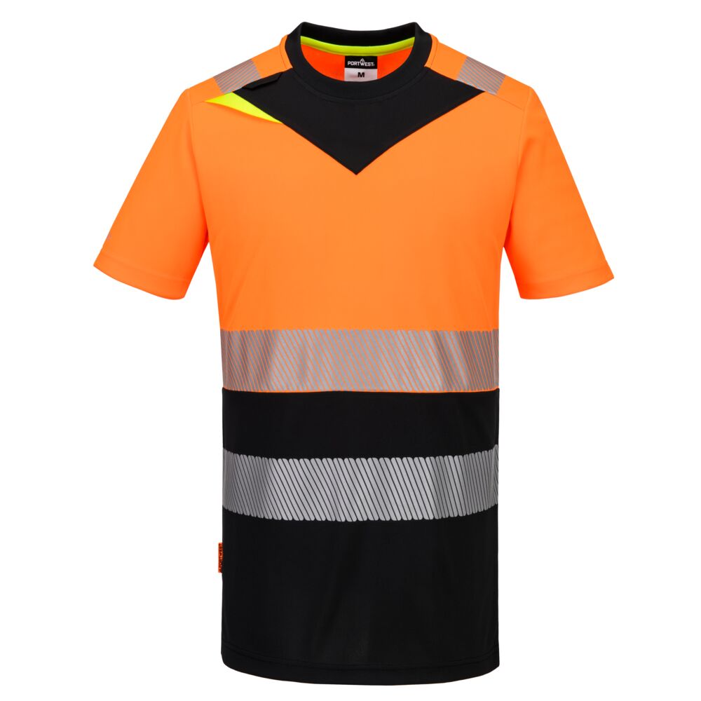 DX4 Hi-Vis Class 1 T-Shirt S/S - Orange/Black