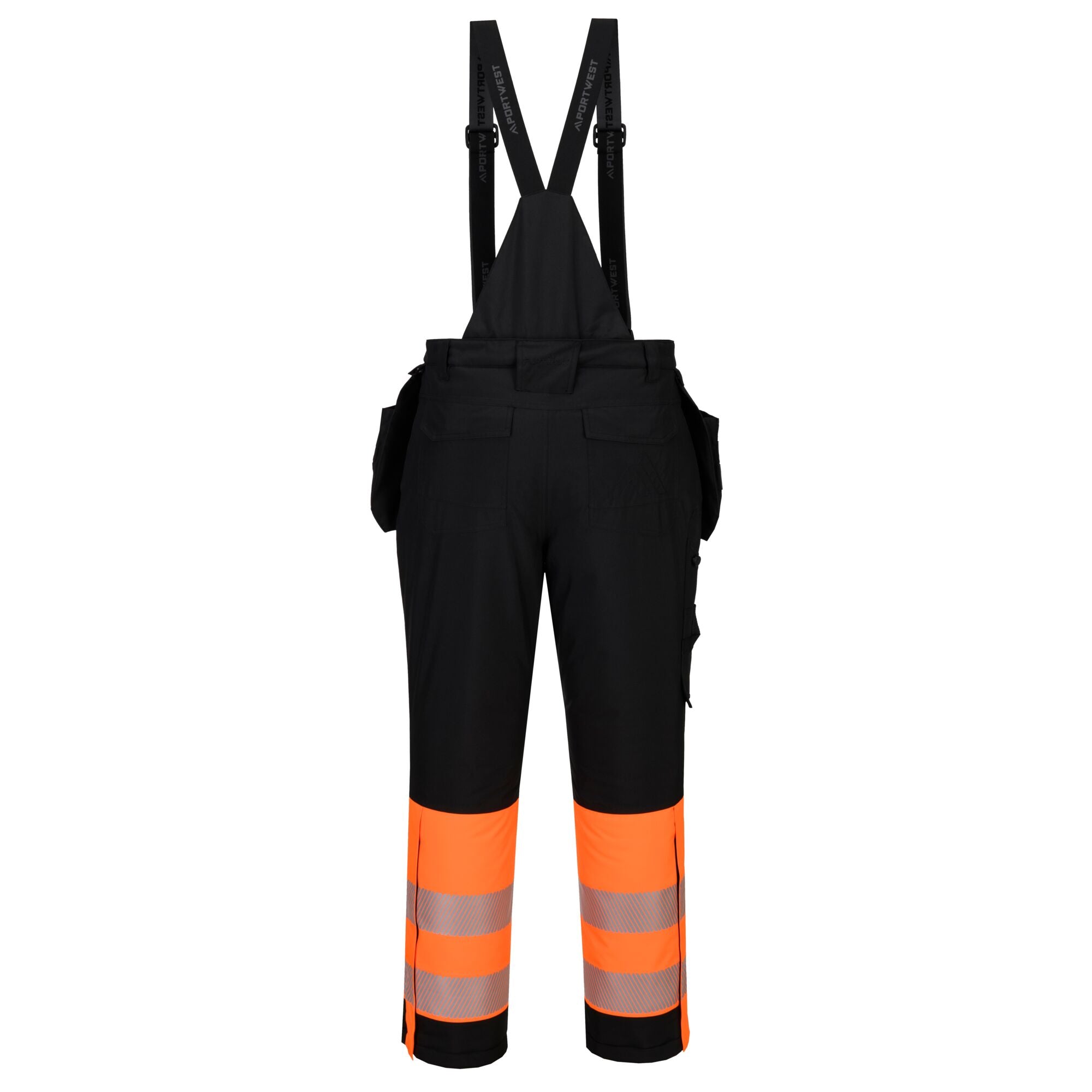 DX4 Hi-Vis Klasse 1 Winter Amerikaanse Overall - Oranje/Zwart - achterkant