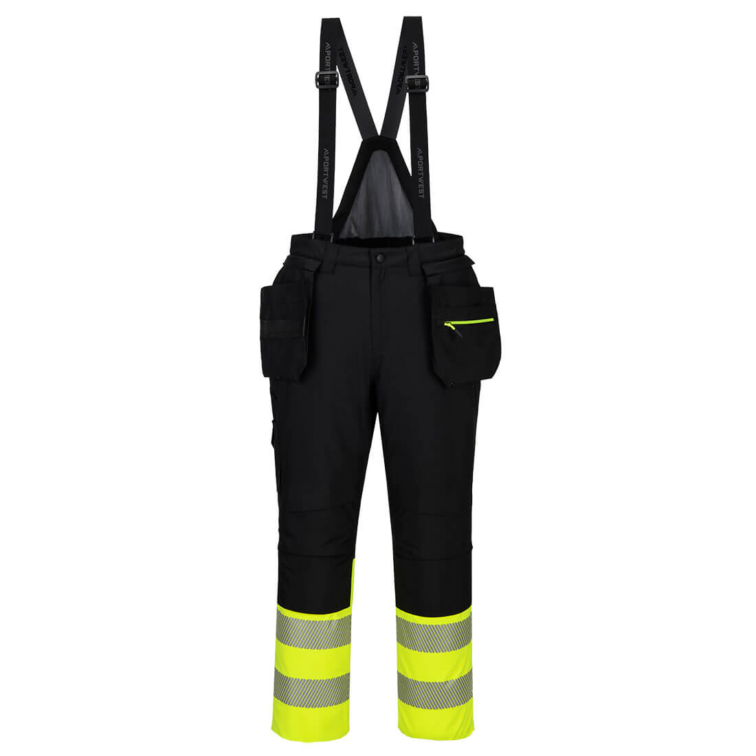 DX4 Hi-Vis Class 1 Winter Bib and Brace - Yellow/Black